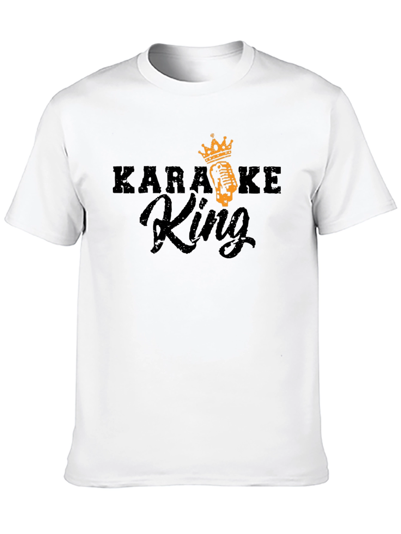 Black Karaoke King Black T-Shirt - Sing Your Heart Out! view 10