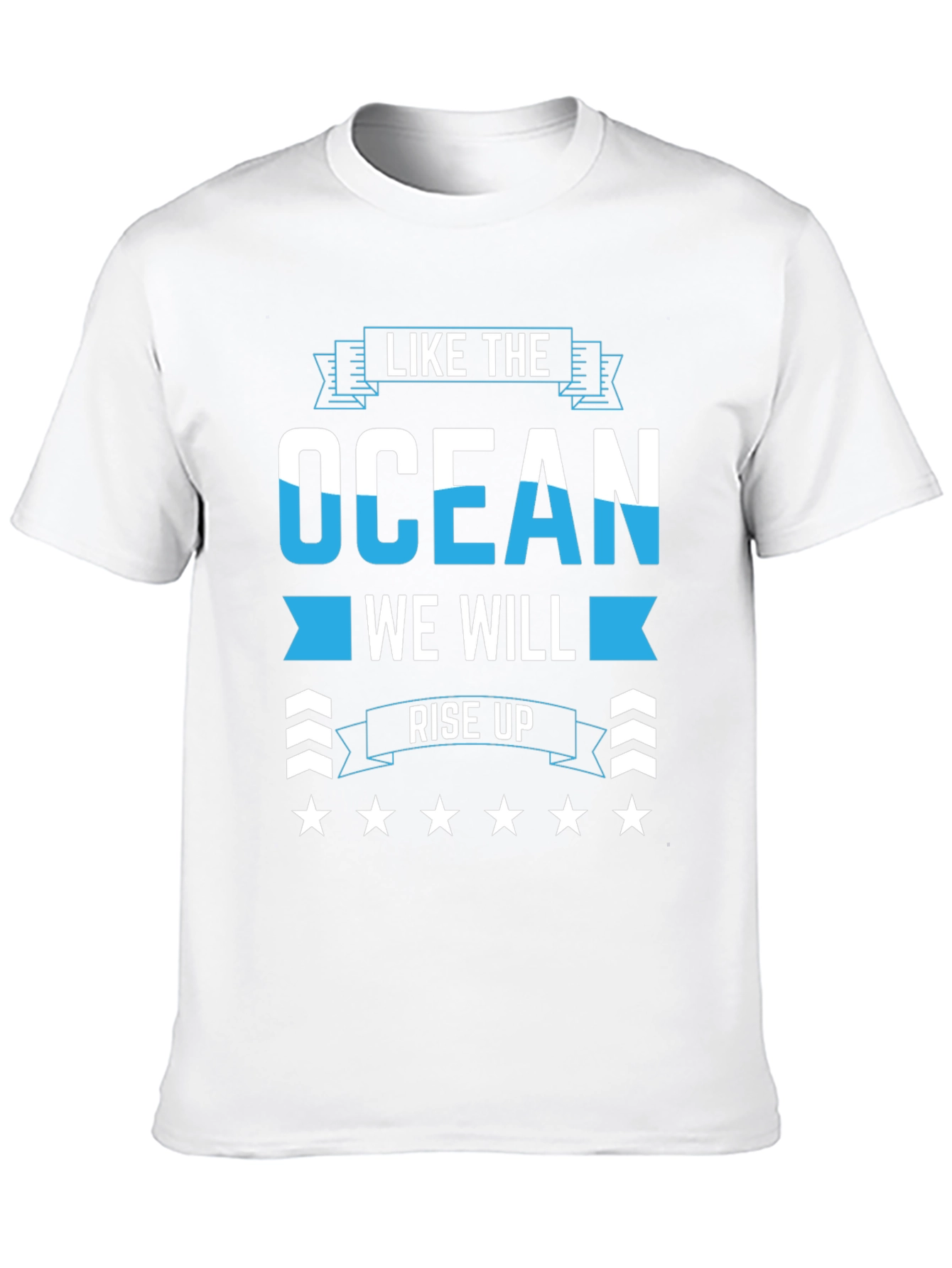 Black Ocean Rise Up Graphic Tee - Stylish Cotton Comfort view 10