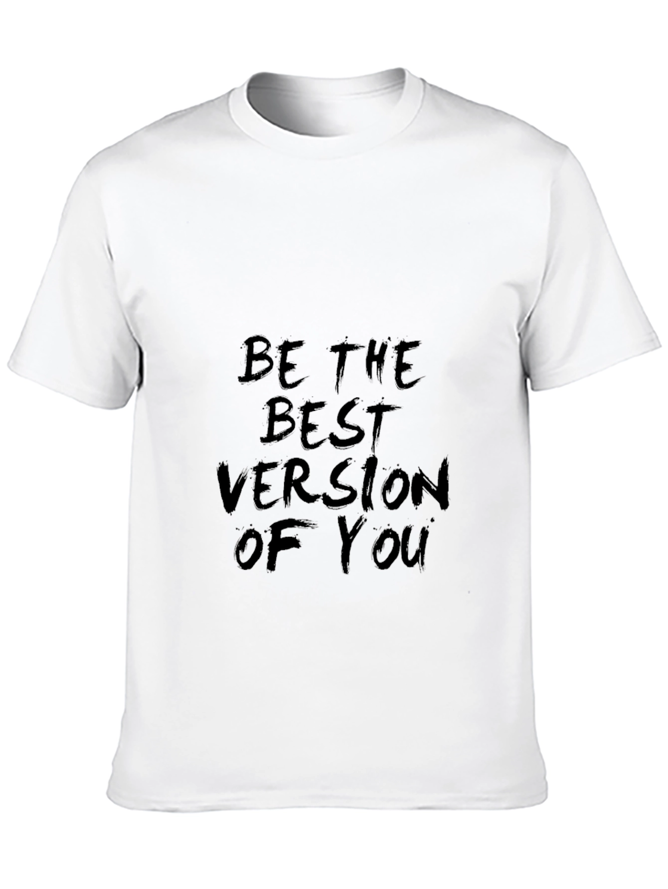 Black Inspirational 'Be the Best Version of You' Graphic T-Shirt view 10
