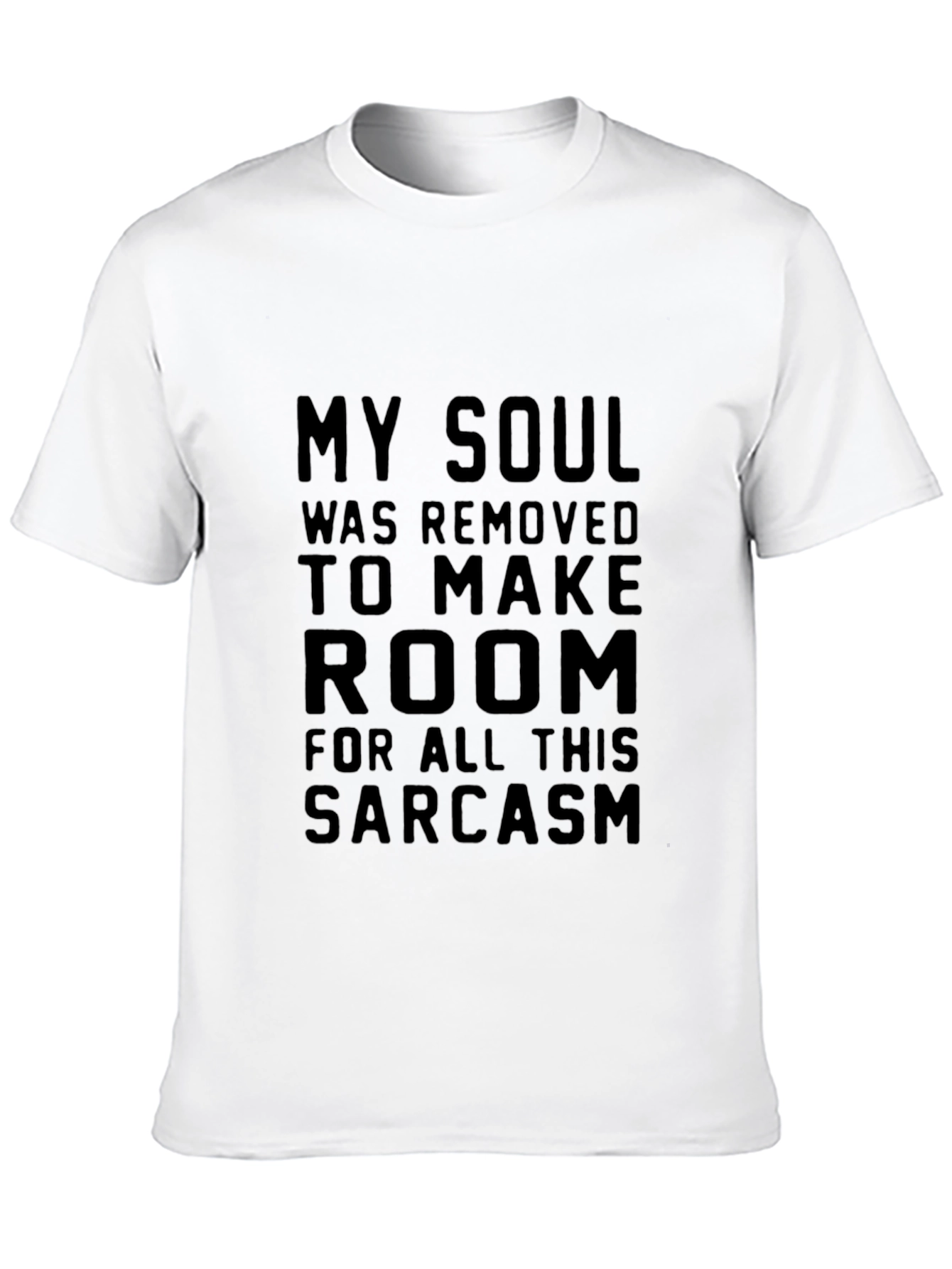 Black Sarcastic Soul Black Graphic T-Shirt view 10