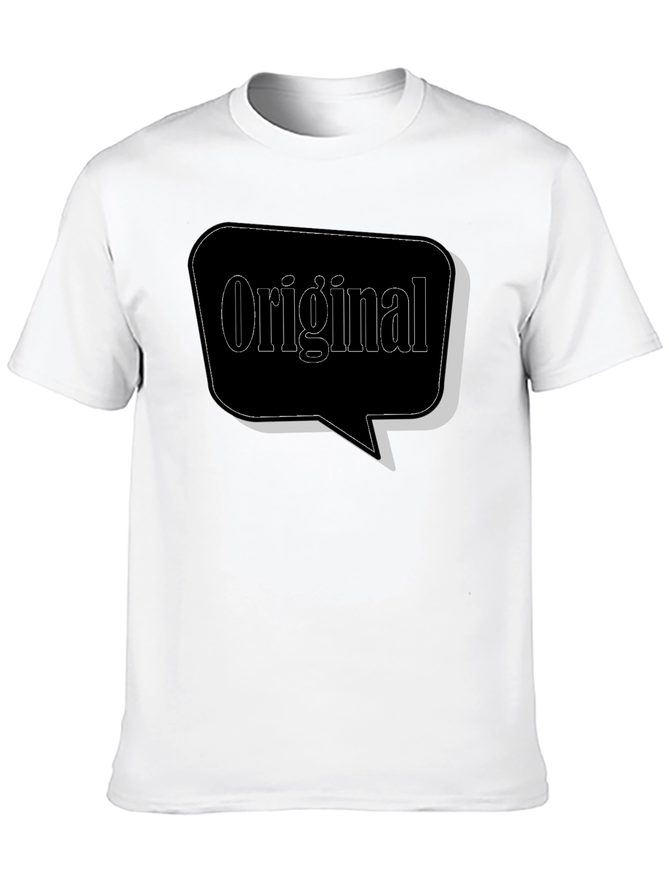 Black Original Graphic Tee - Black Cotton Blend view 10