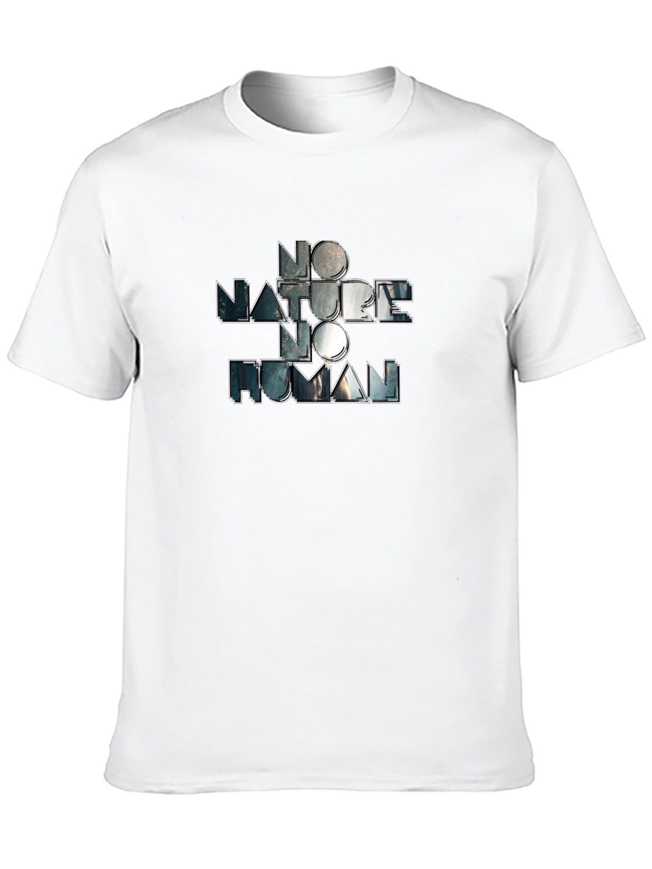 Black No Nature, No Human Graphic Tee - Black view 10