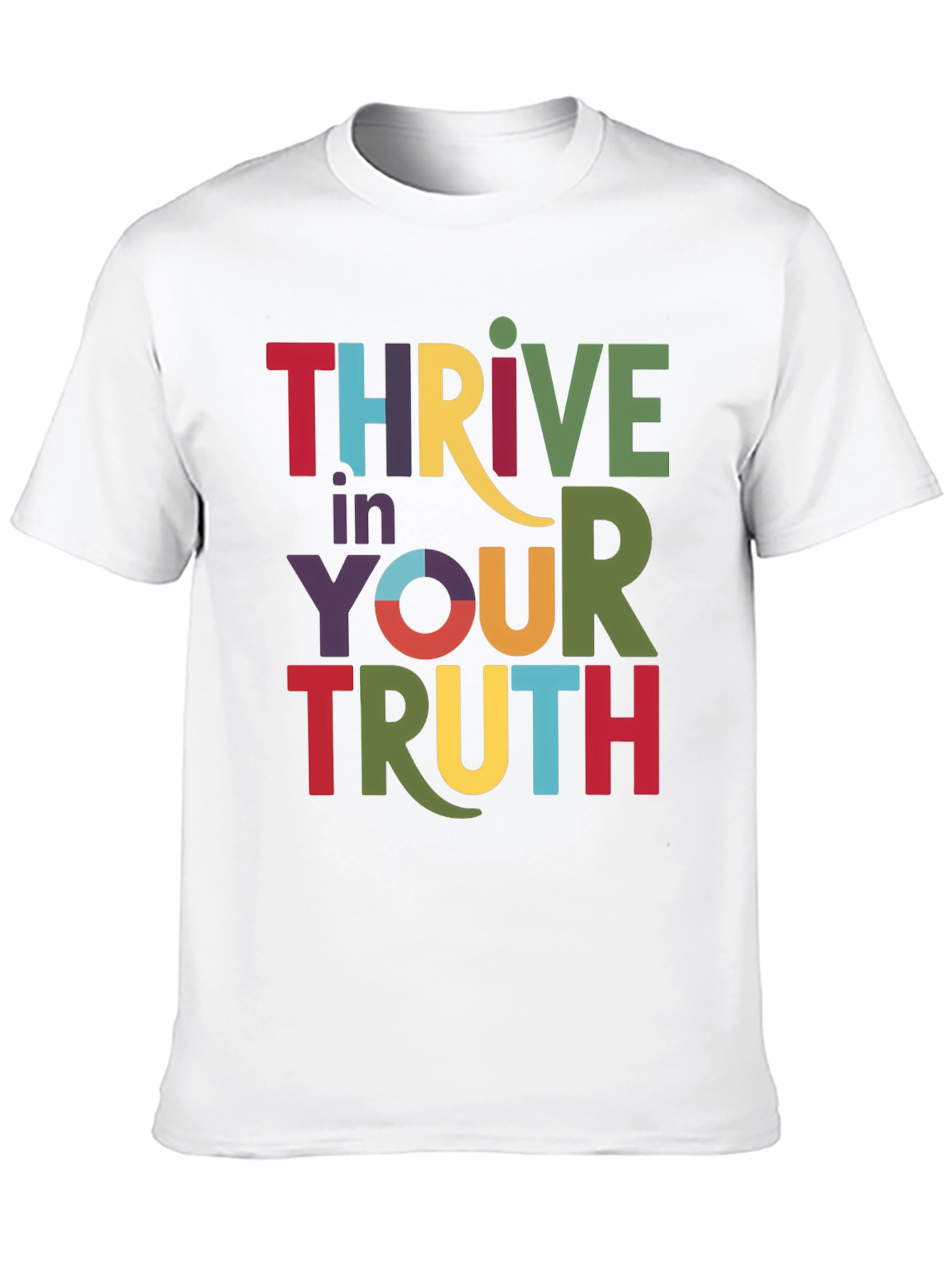 Black Thrive in Your Truth Graphic Tee - Black view 10