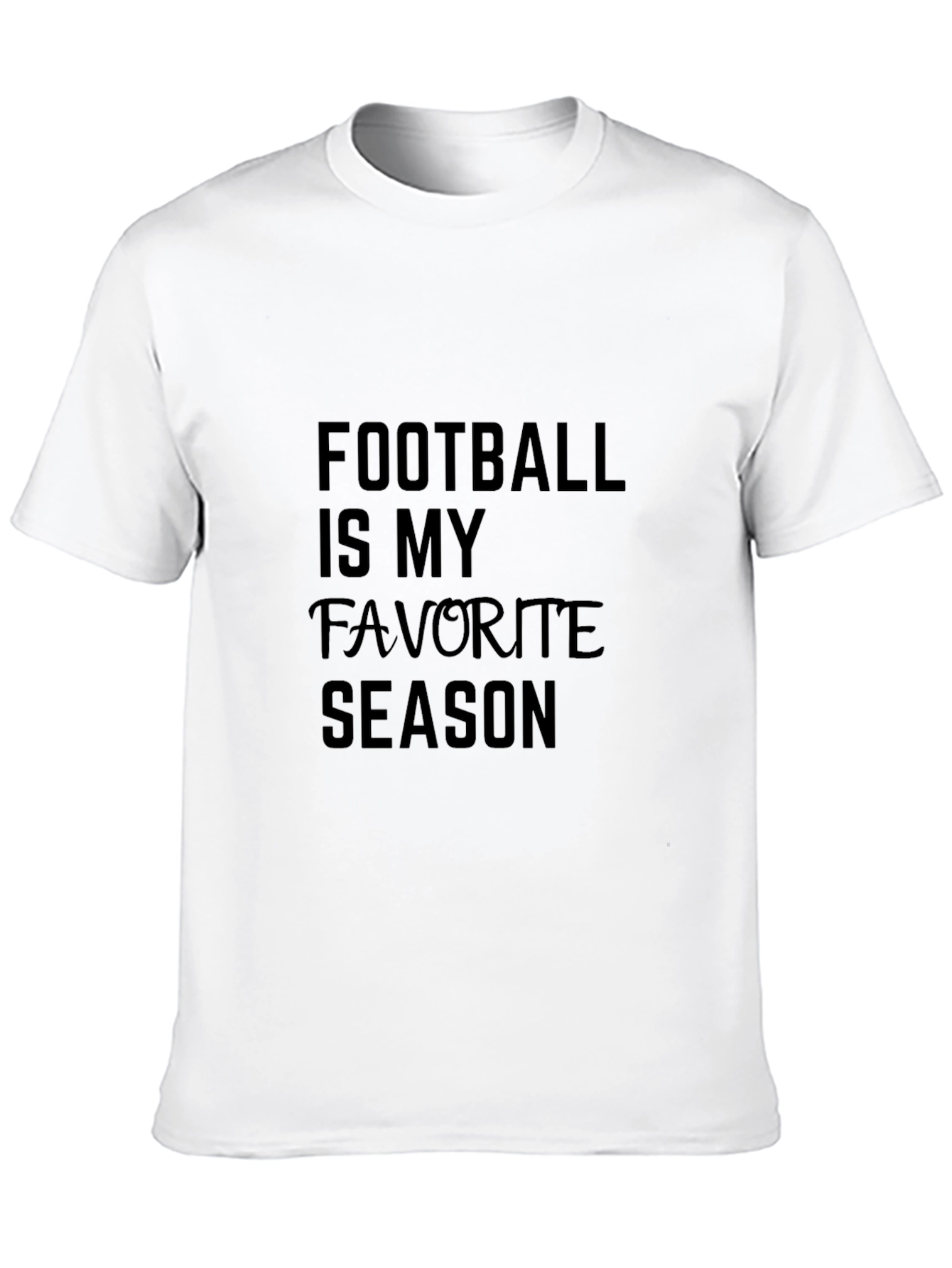 Black Football Is My Favorite Season Black T-Shirt view 10