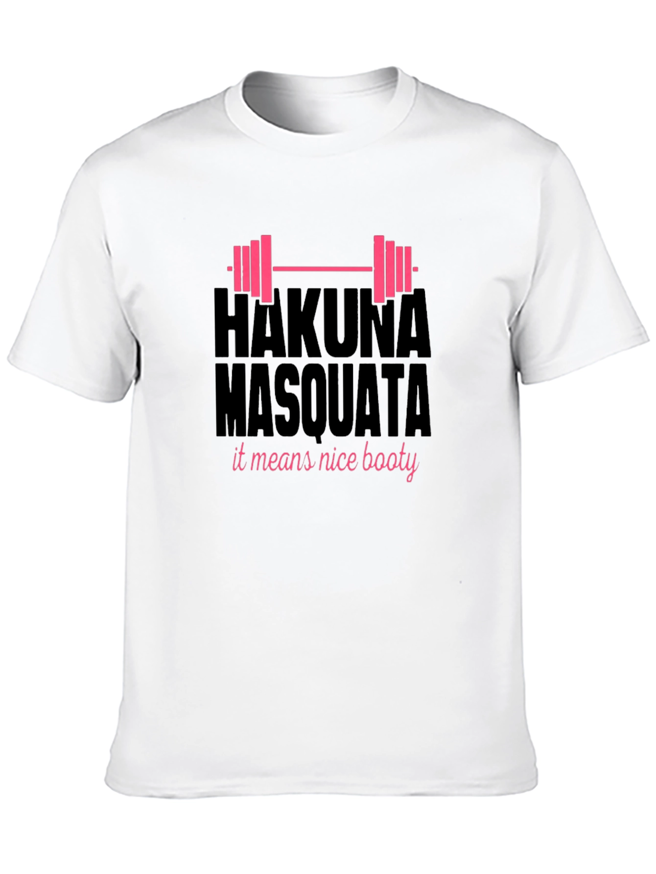 Black Hakuna Masquata Funny Gym T-Shirt view 10
