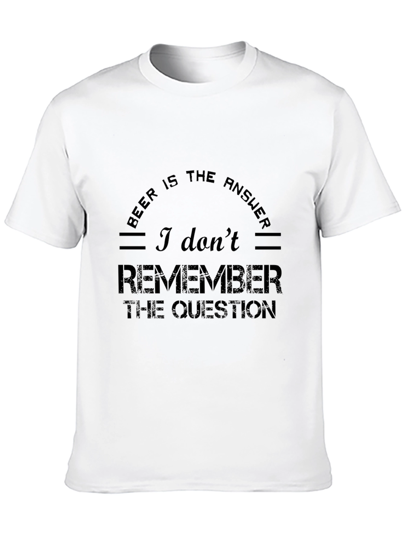 Black Beer is the Answer Funny Graphic Tee view 10