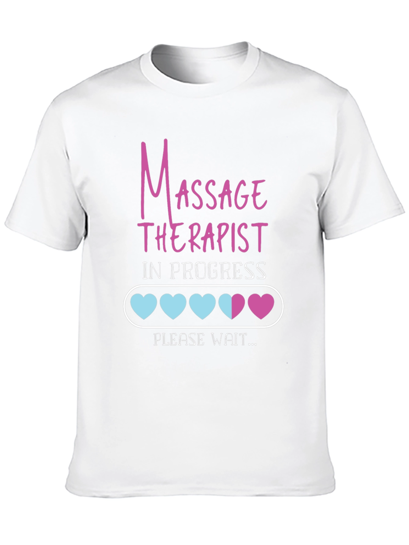 Black Massage Therapist in Progress Tee view 10