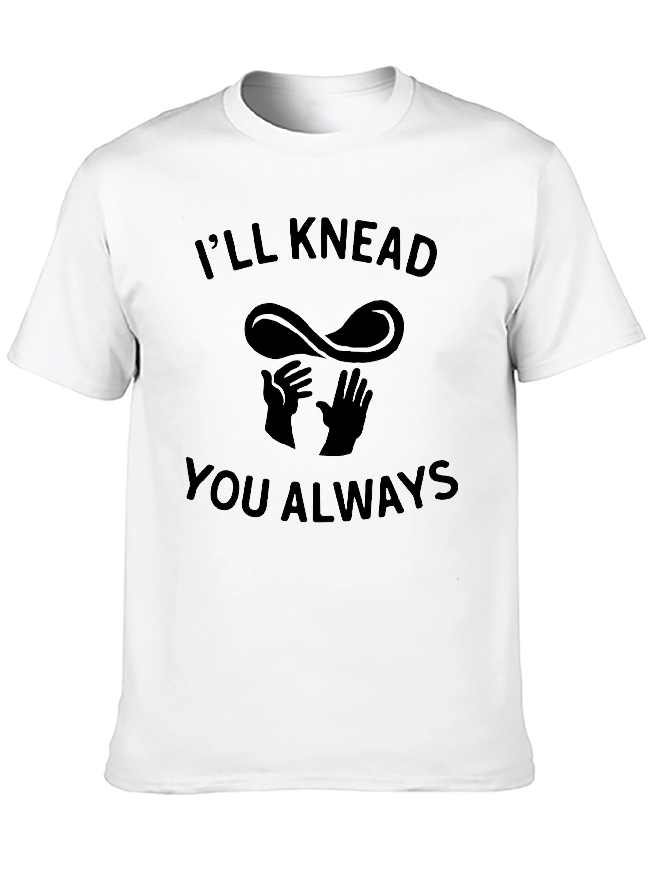 Black I'll Knead You Always Funny Pizza T-Shirt view 10
