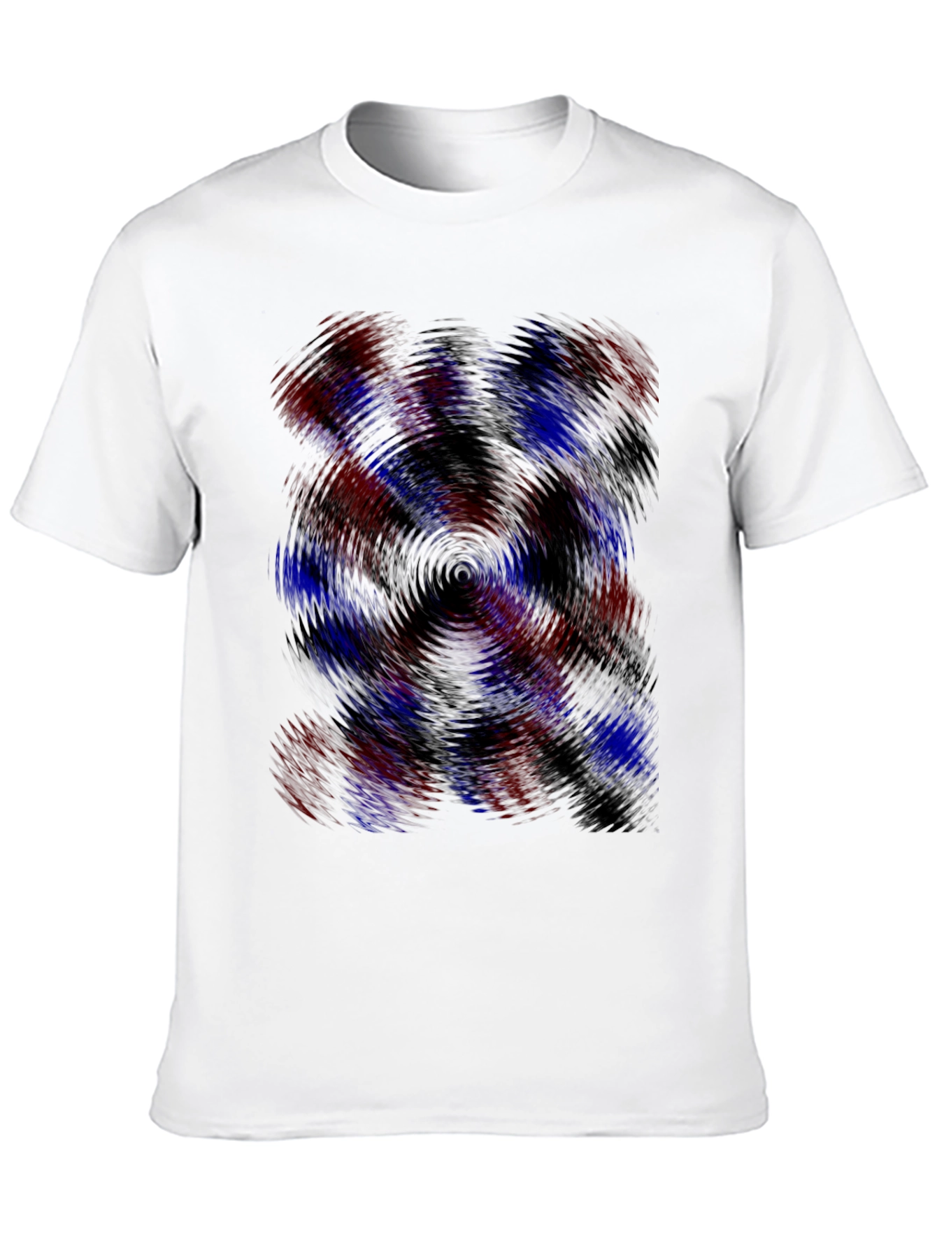 Black Abstract Swirl Graphic Tee - Black view 10