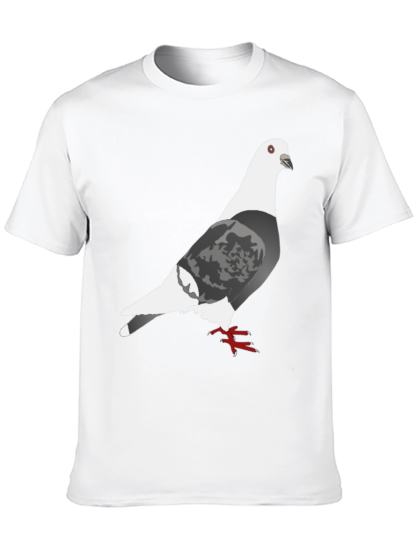 Black Pigeon Graphic Tee - Unique Bird Design Shirt view 10