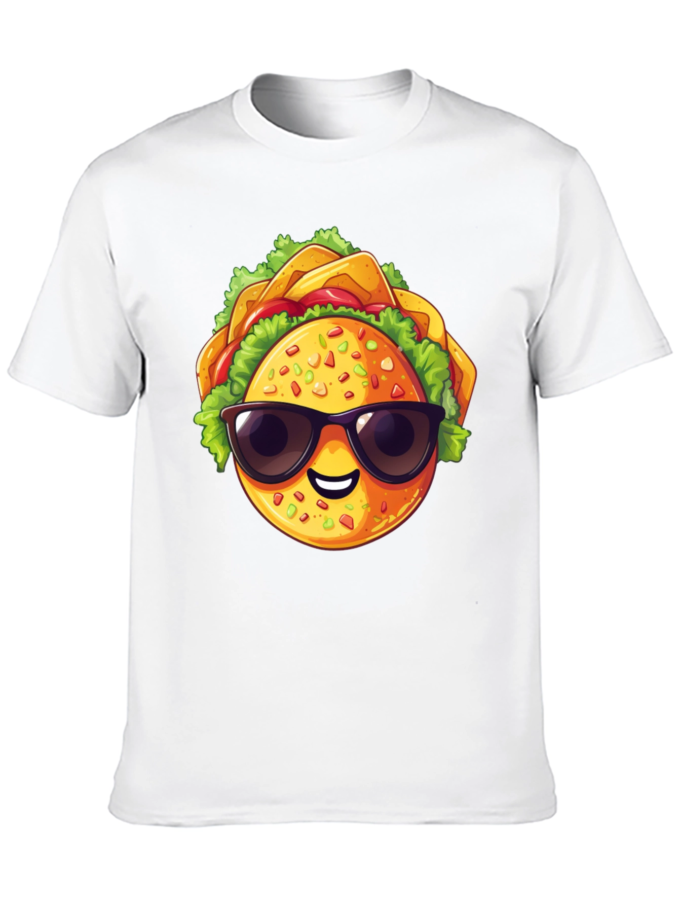 Black Cool Taco Graphic T-Shirt - Stylish Black Tee view 10