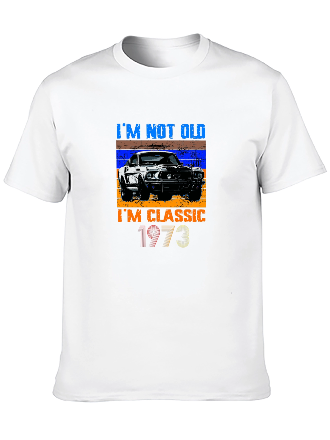 Black I'm Not Old, I'm Classic 1973 Black T-Shirt view 10