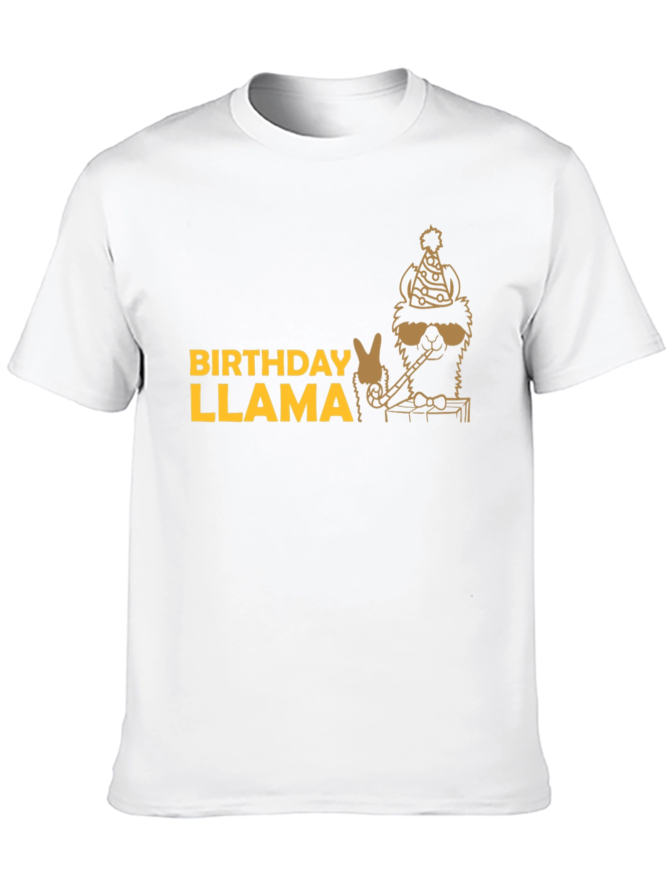 Black Birthday Llama T-Shirt - Party Animal Tee view 10
