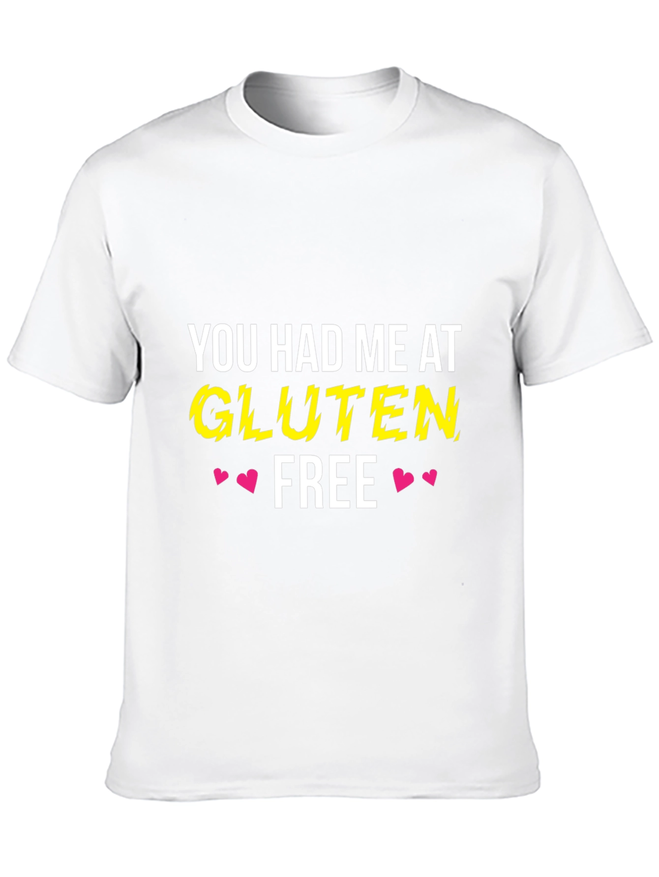 Black Gluten Free T-Shirt - You Had Me At... Funny Tee view 10