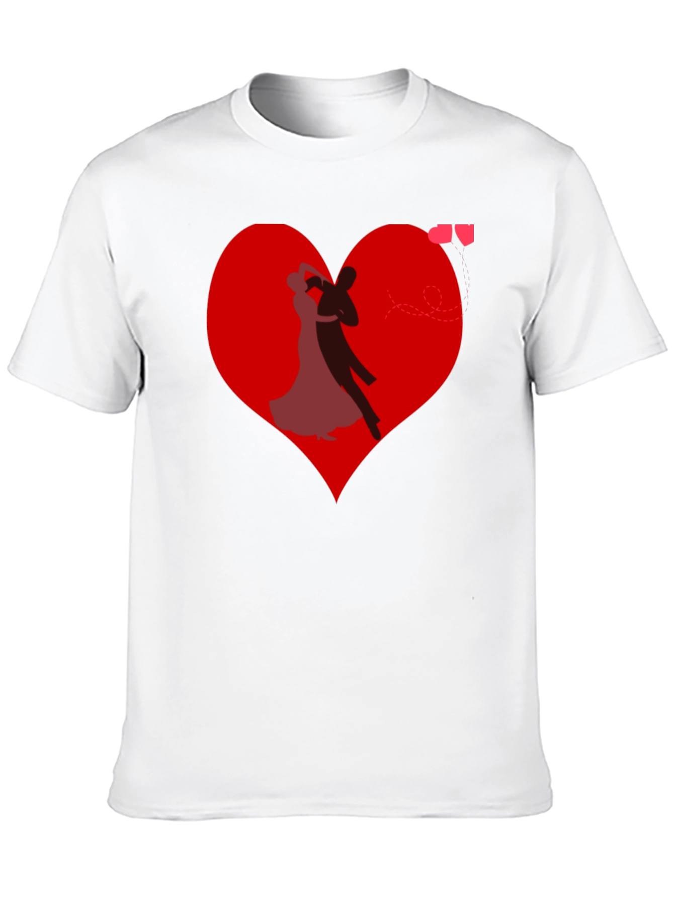Black Romantic Dance Heart T-Shirt view 10