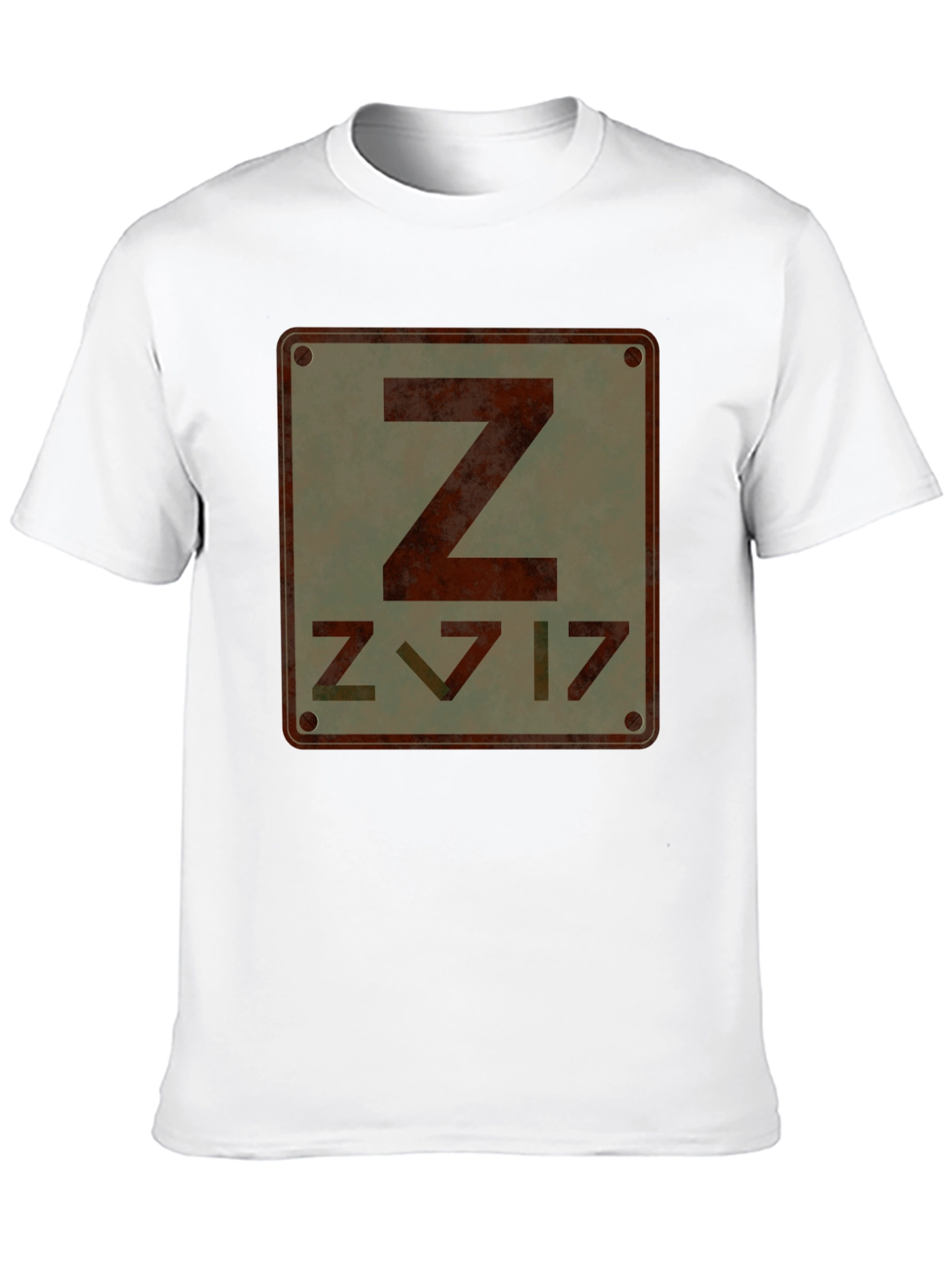 Black Retro Z Design Graphic T-Shirt view 10