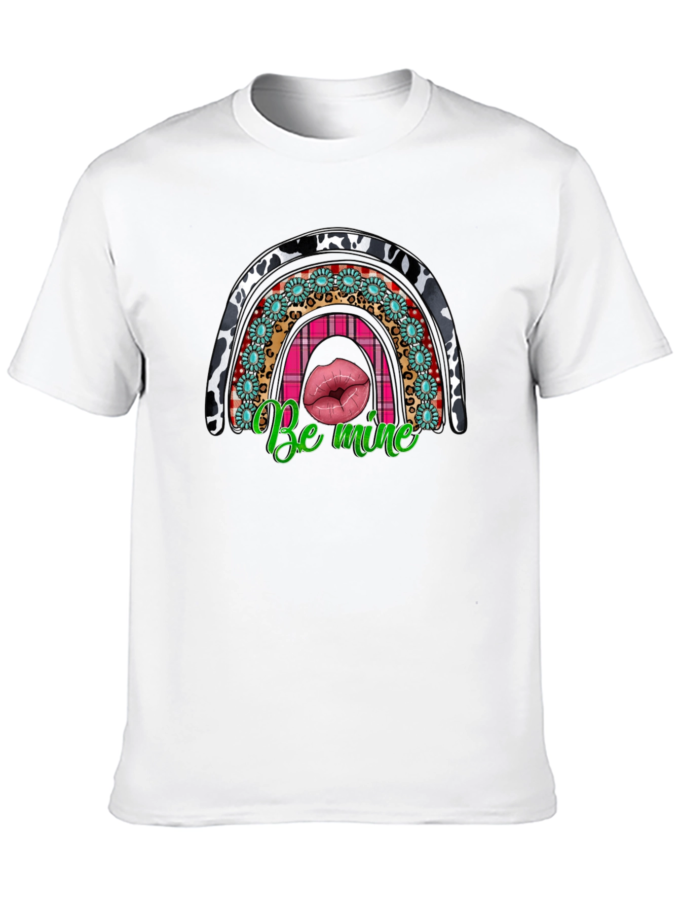 Black Be Mine Rainbow Graphic Tee view 10