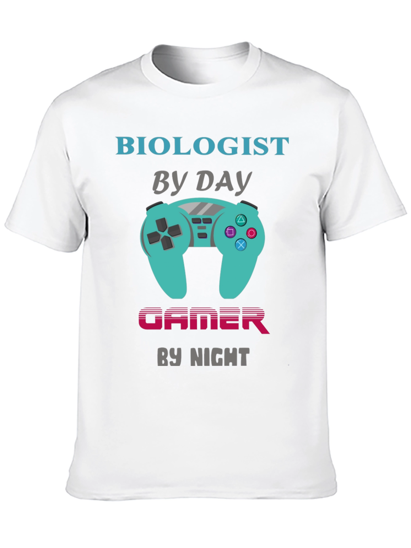 Black Biologist by Day Gamer by Night T-Shirt view 10