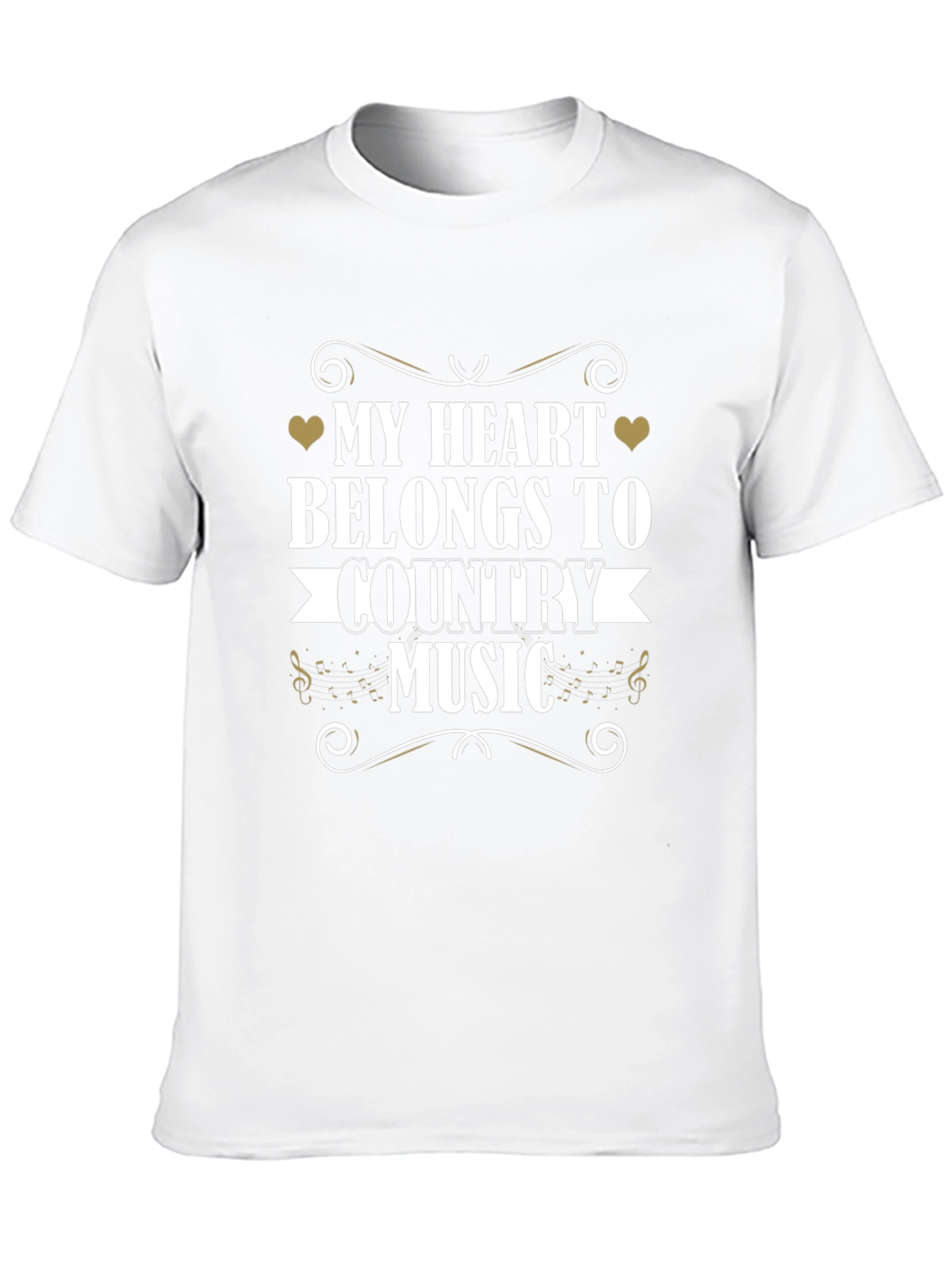 Black Country Music Heart T-Shirt view 10