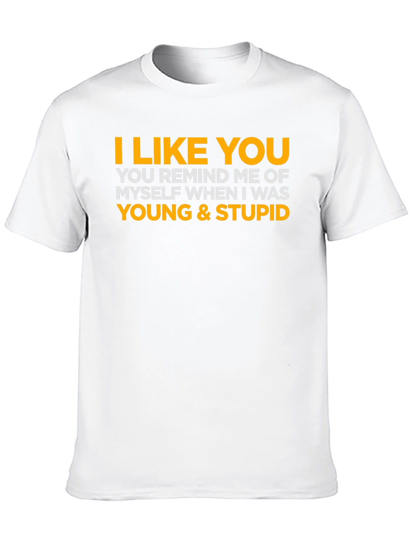 Black I Like You Young & Stupid Tee view 10