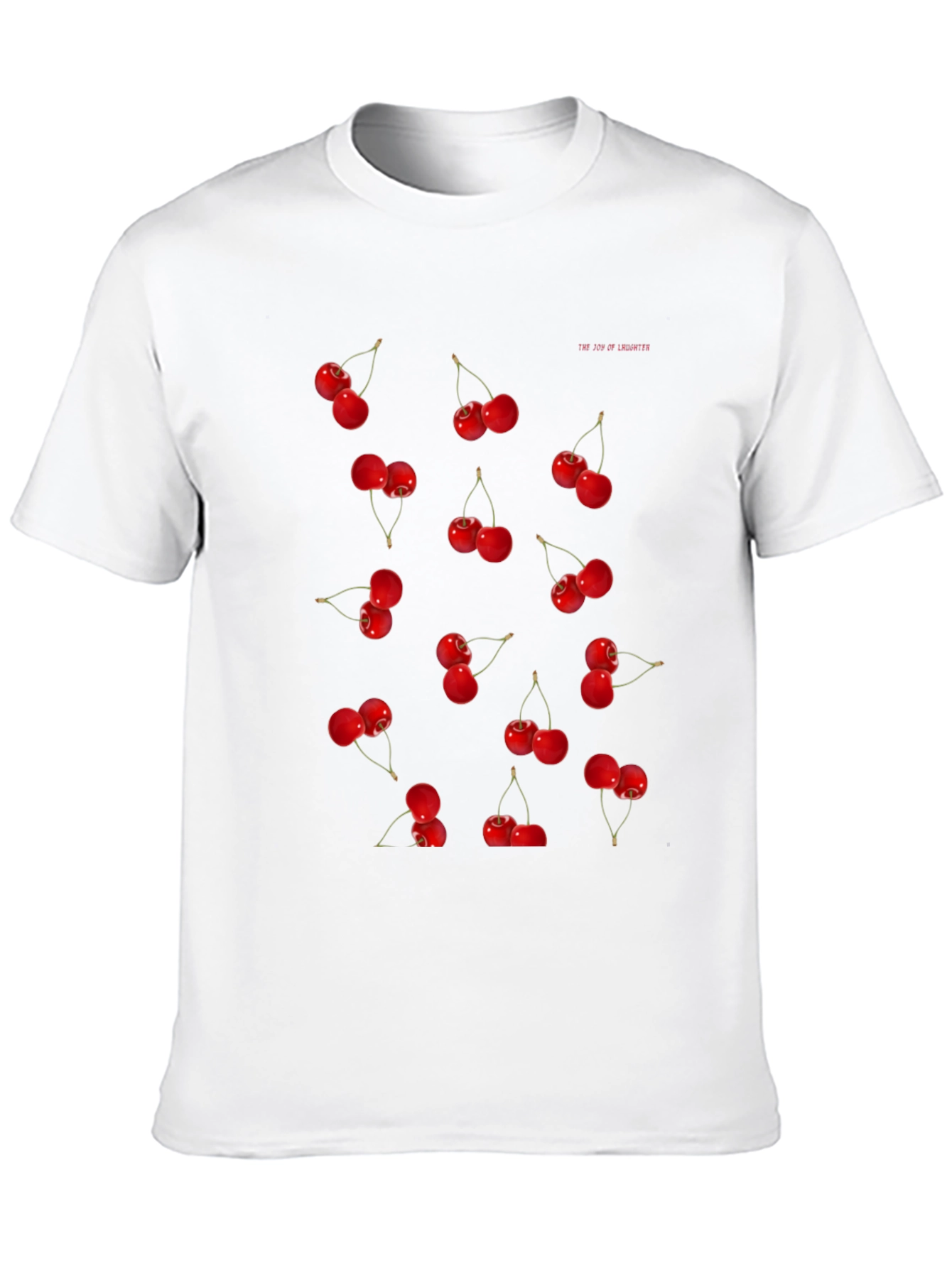 Black Cherry Print Black T-Shirt view 10