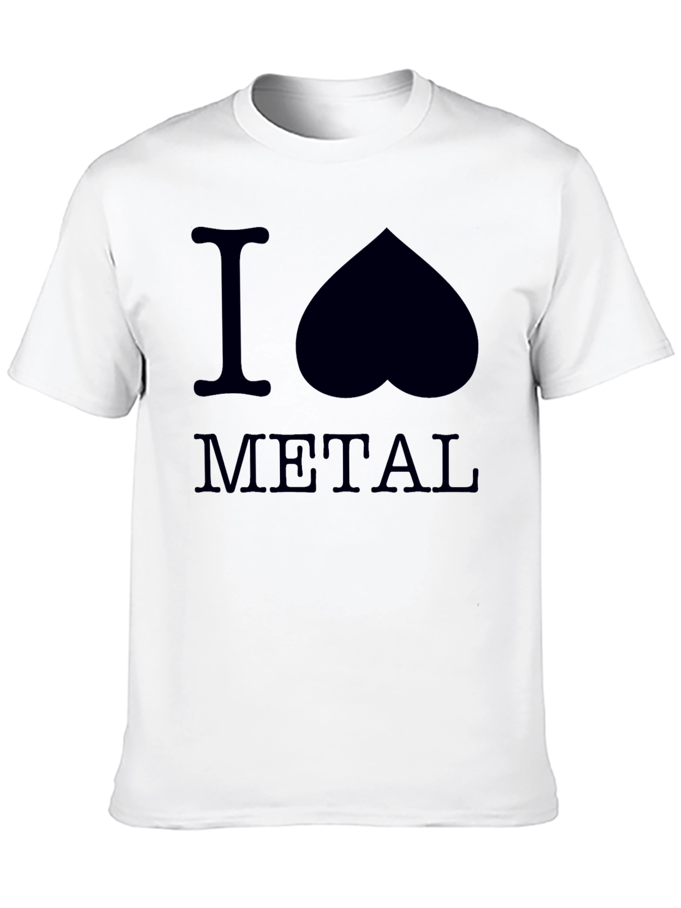 Black I Heart Metal Graphic Tee - Black view 10