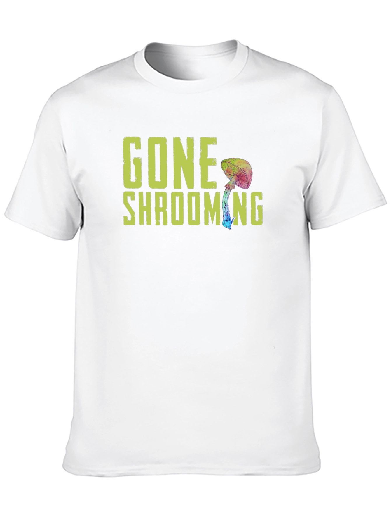 Black Gone Shrooming Graphic Tee - Funny Mushroom Shirt view 10