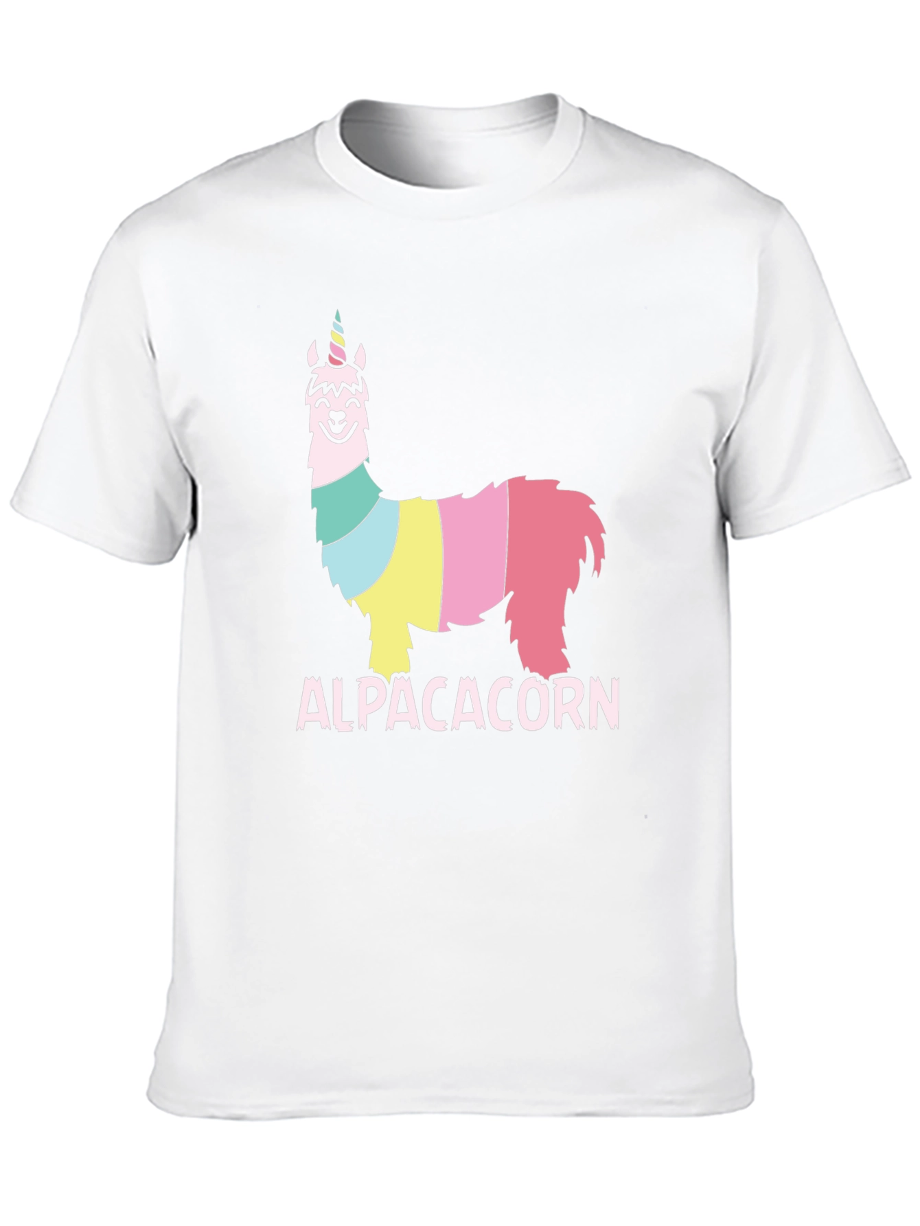 Black Alpacacorn T-Shirt - Fun, Colorful Alpaca Unicorn Design view 10