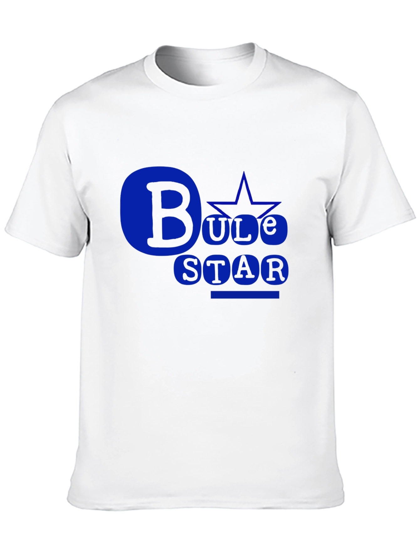 Black Bule Star Black T-Shirt: Bold Design view 10