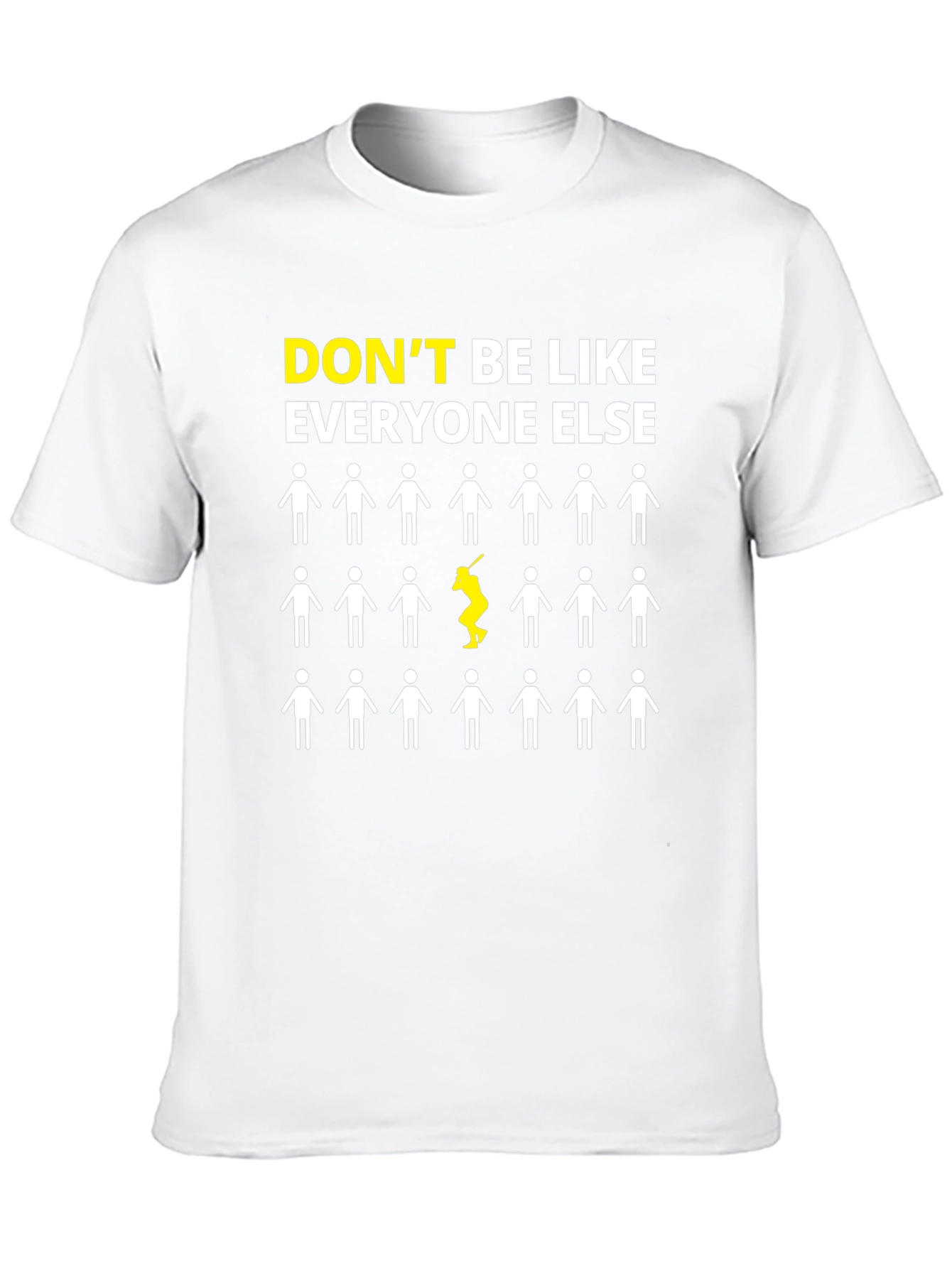 Black Don't Be Like Everyone Else Graphic T-Shirt view 10