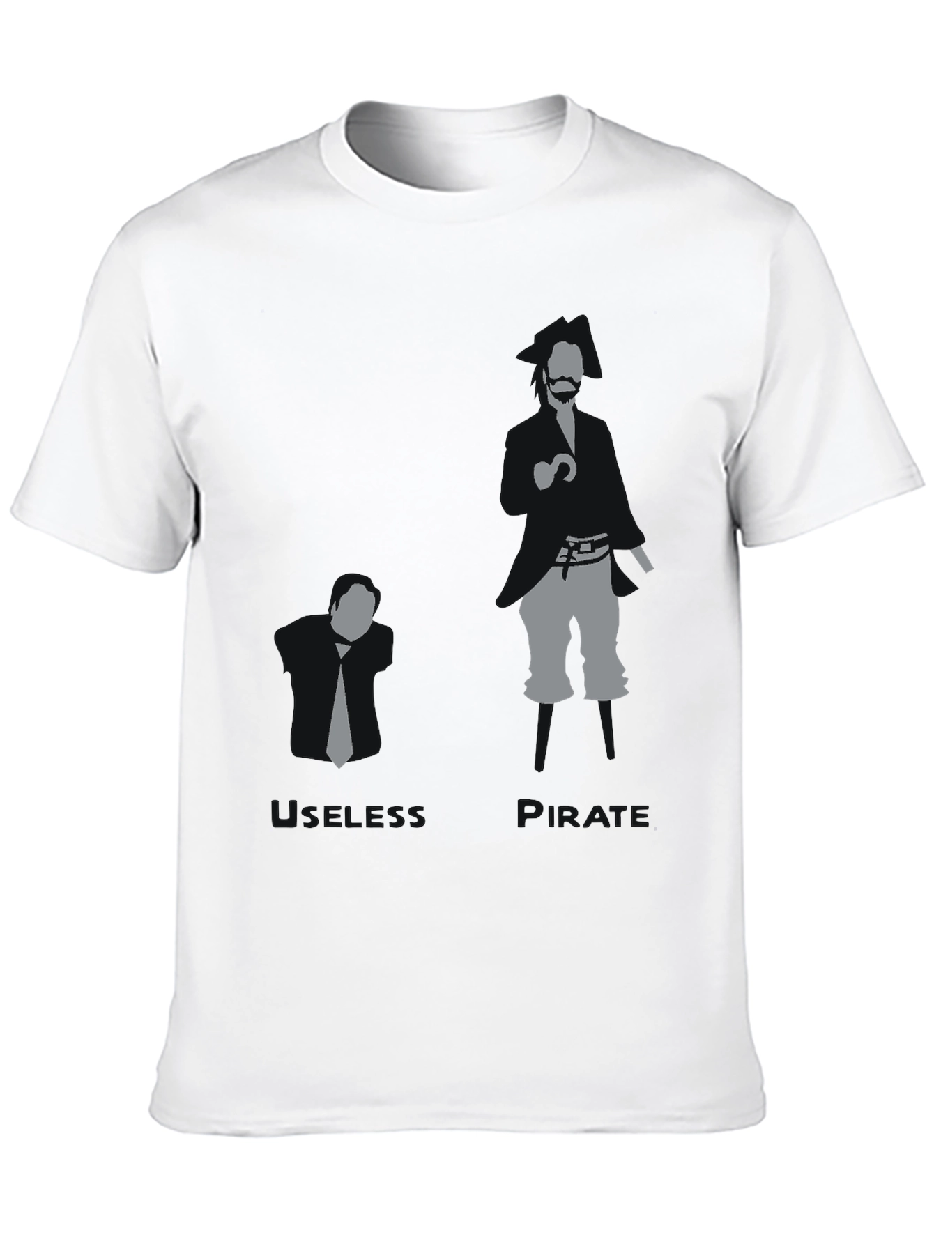 Black Business vs. Pirate Graphic T-Shirt view 10