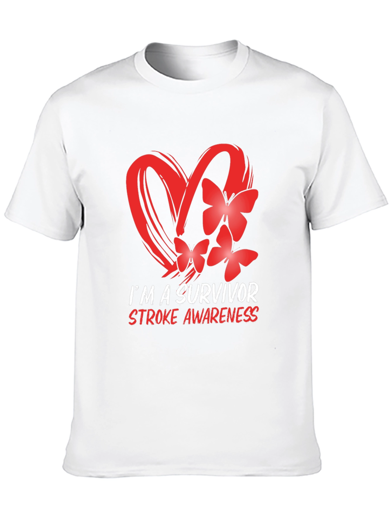 Black Stroke Awareness Survivor T-Shirt view 10