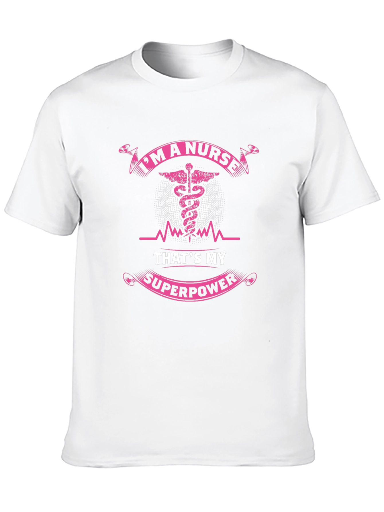 Black I'm A Nurse That's My Superpower Black T-Shirt view 10
