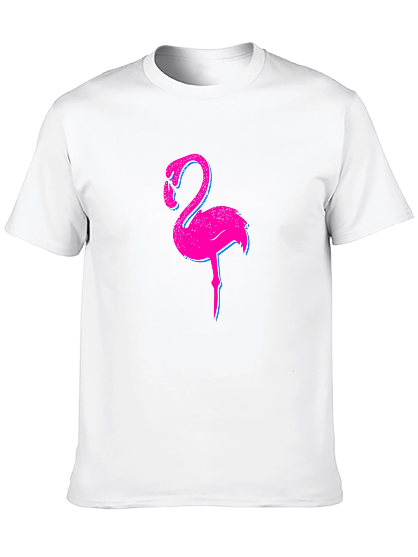 Black Flamingo Graphic Print Black T-Shirt view 10
