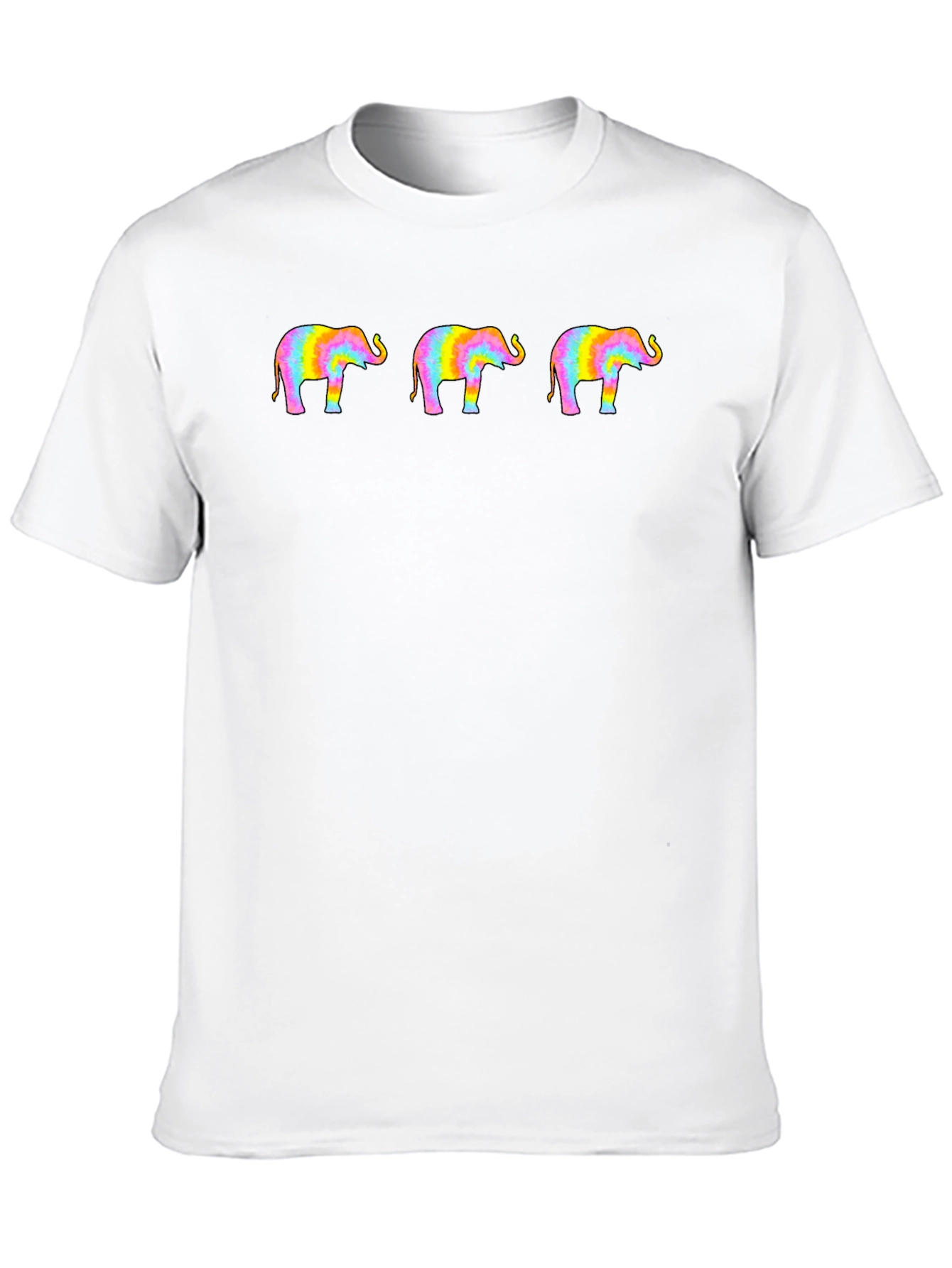 Black Rainbow Elephant T-Shirt - Stylish Graphic Tee view 10
