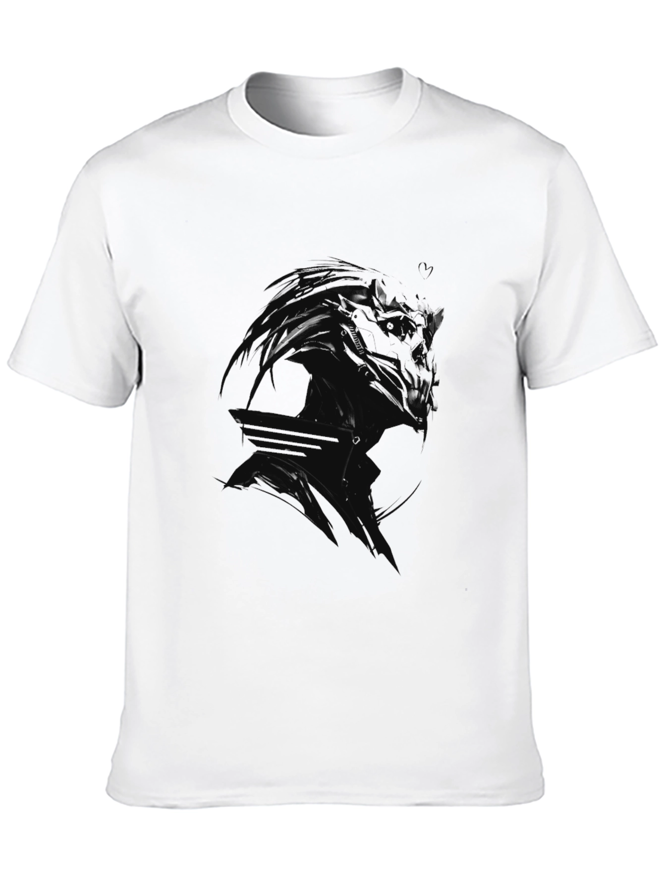 Black Men's Black Graphic Tee view 10