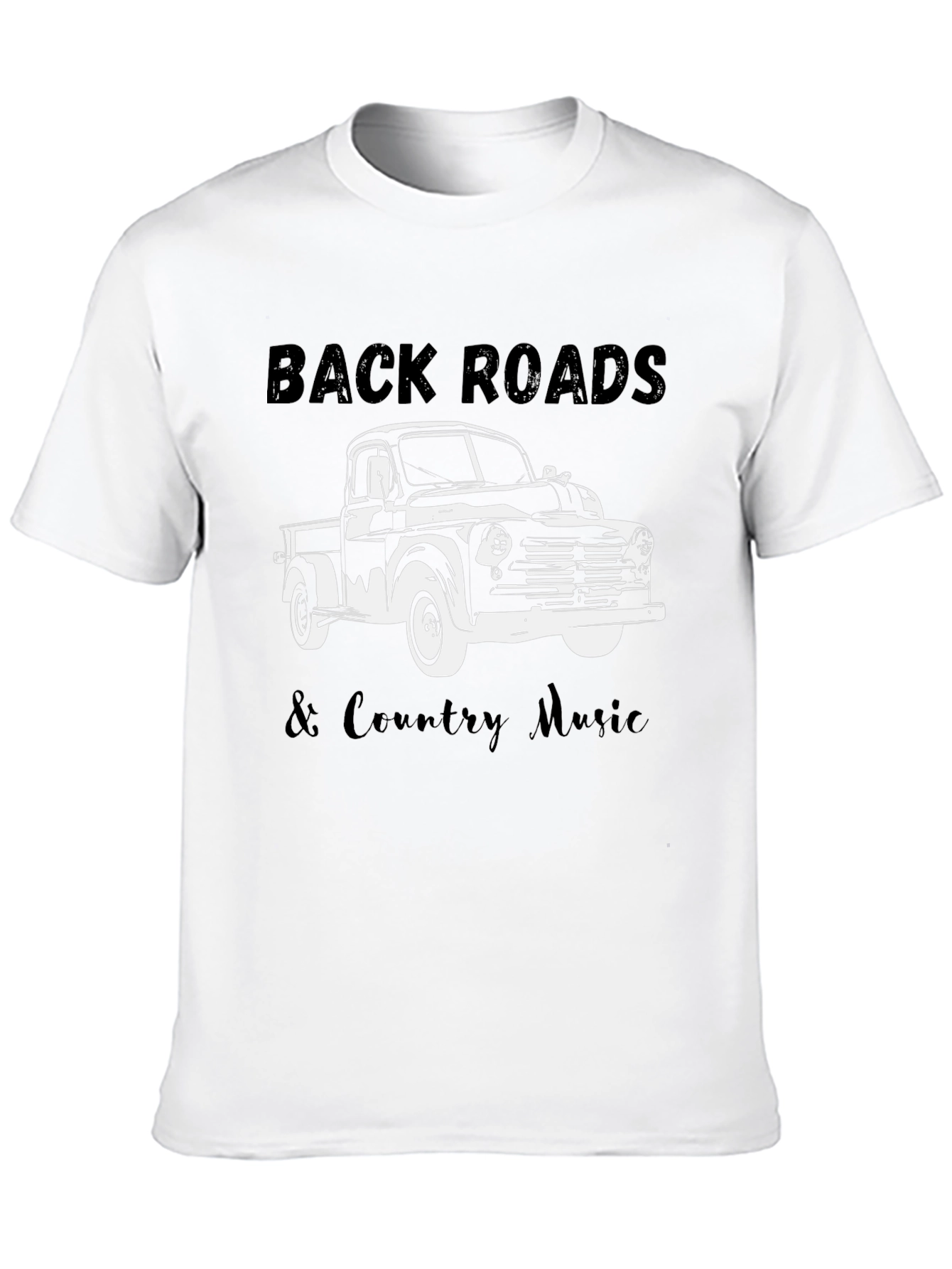 Back Roads & Country Music Truck Graphic Tee - 10