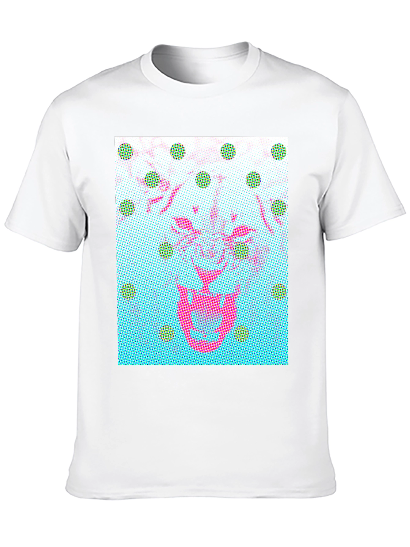 Black Abstract Graphic Print Crew Neck T-Shirt view 10