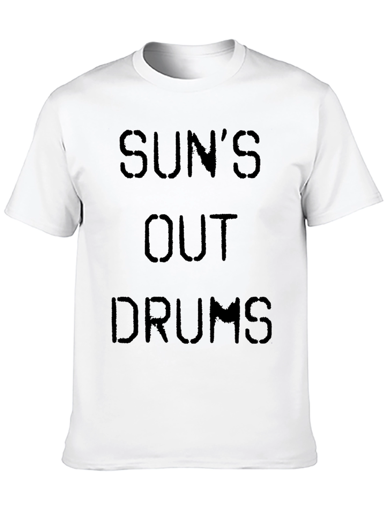 Black Sun's Out Drums Out Black Graphic Tee view 10
