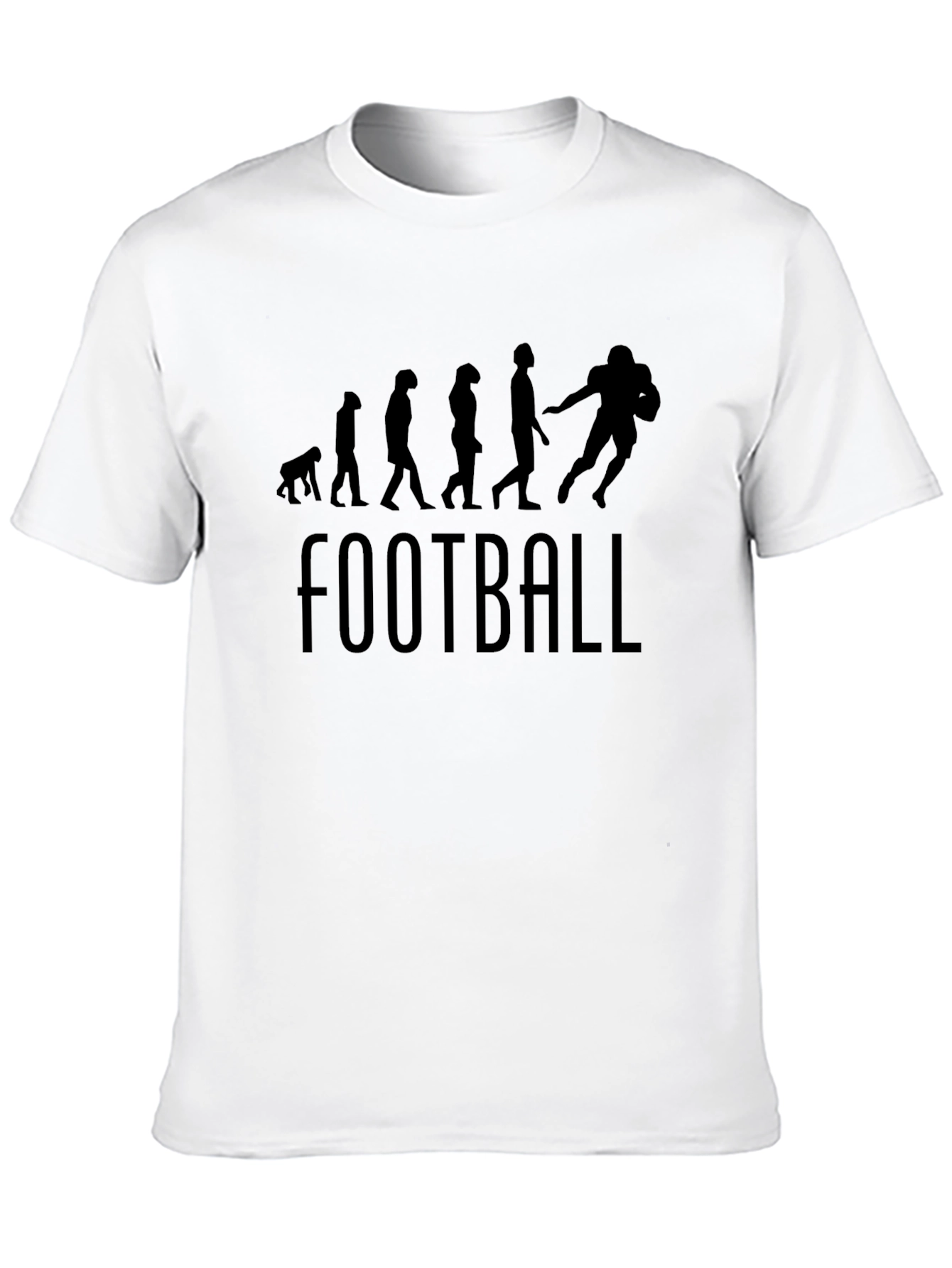 Black Evolution of Football Black T-Shirt view 10