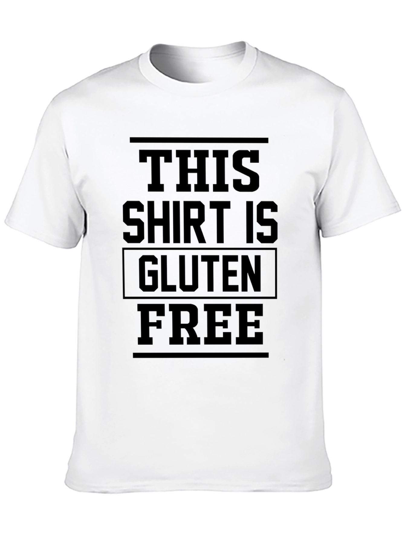 Black Gluten Free Statement Graphic Tee view 10