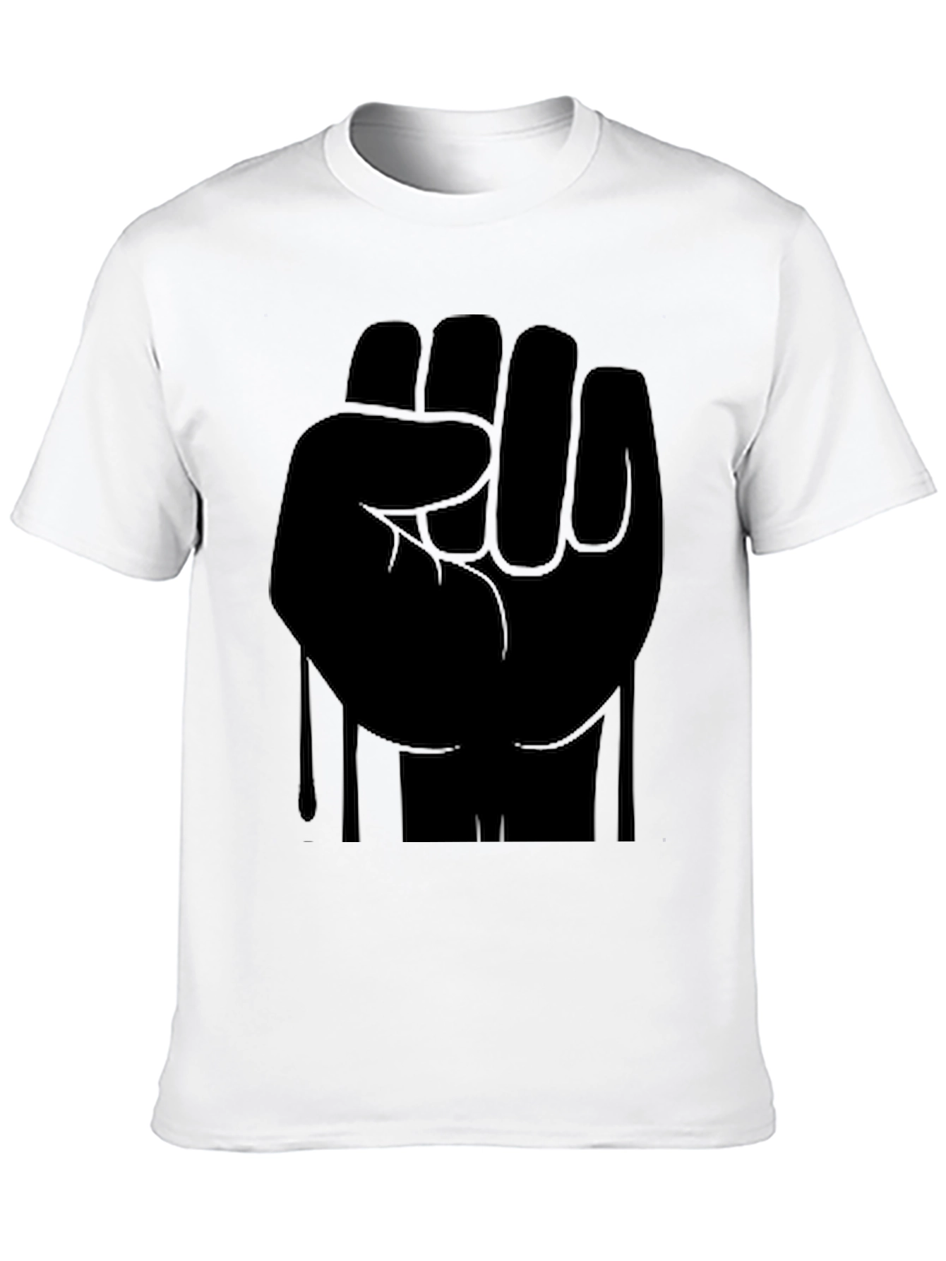 Black Black Fist Graphic T-Shirt - Solidarity Statement Tee view 10