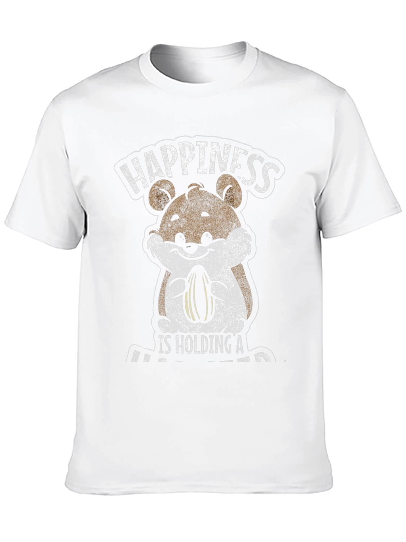 Black Happiness Hamster Graphic T-Shirt view 10