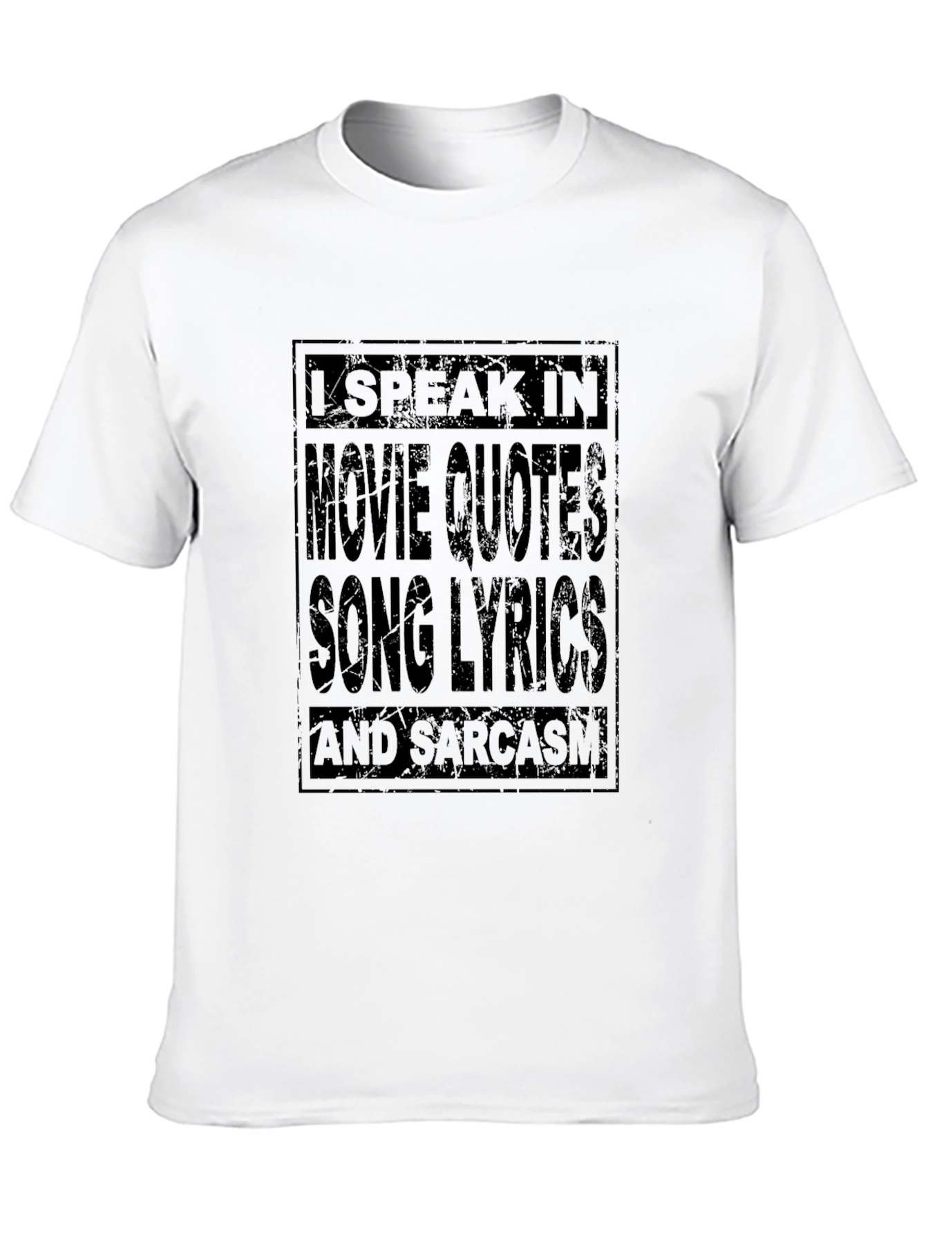 Black Movie Quotes Song Lyrics T-Shirt view 10