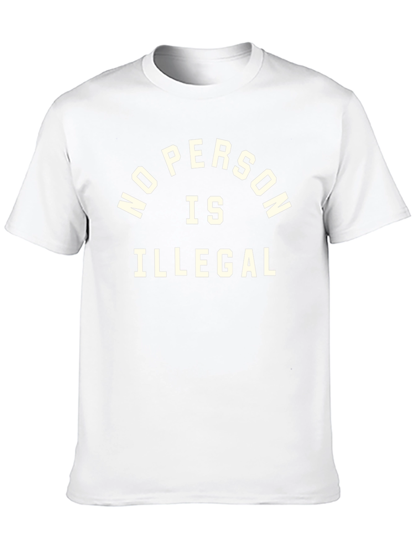 Black No Person Is Illegal Graphic Tee view 10