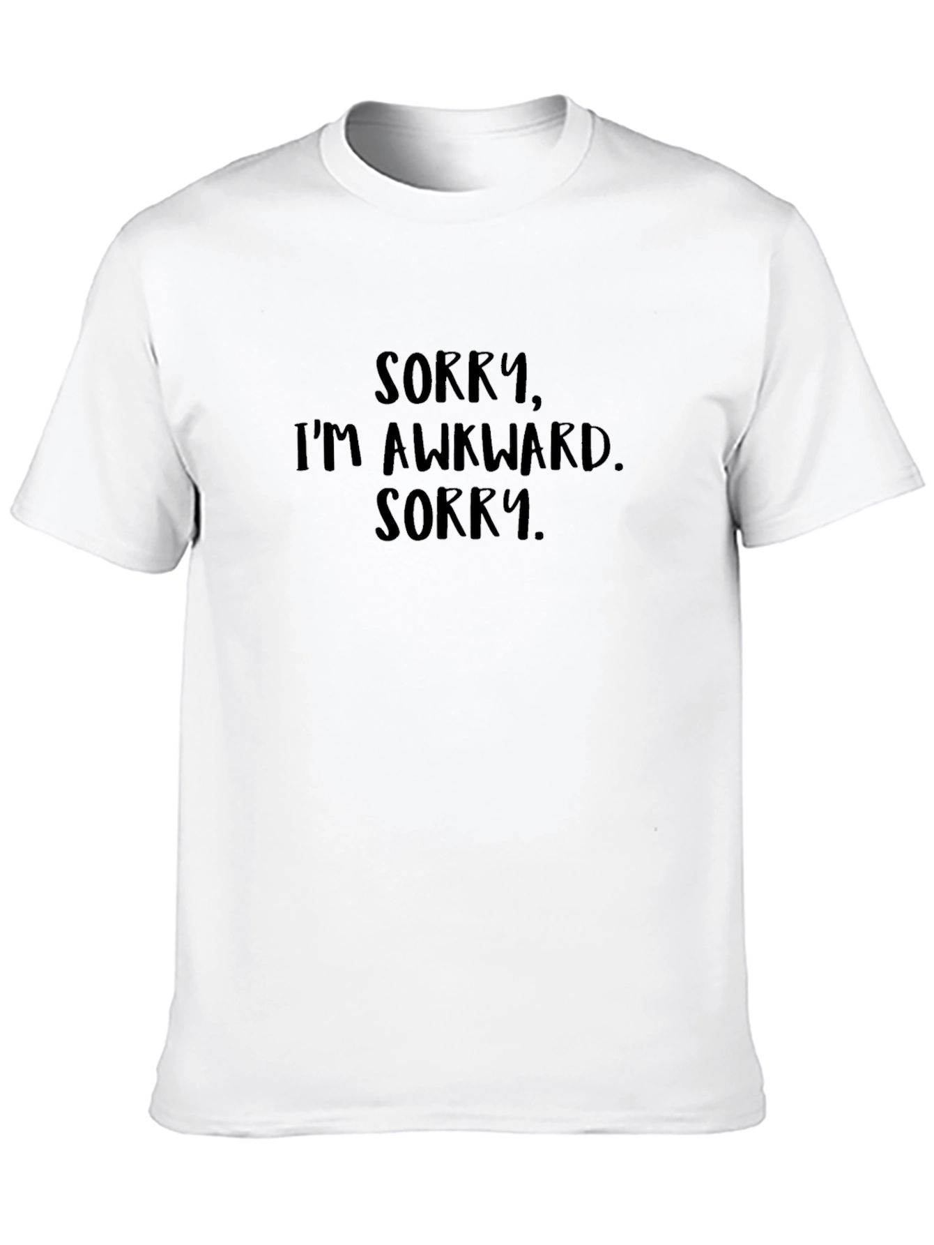 Black Awkward Humor Tee - Sorry, I'm Awkward view 10