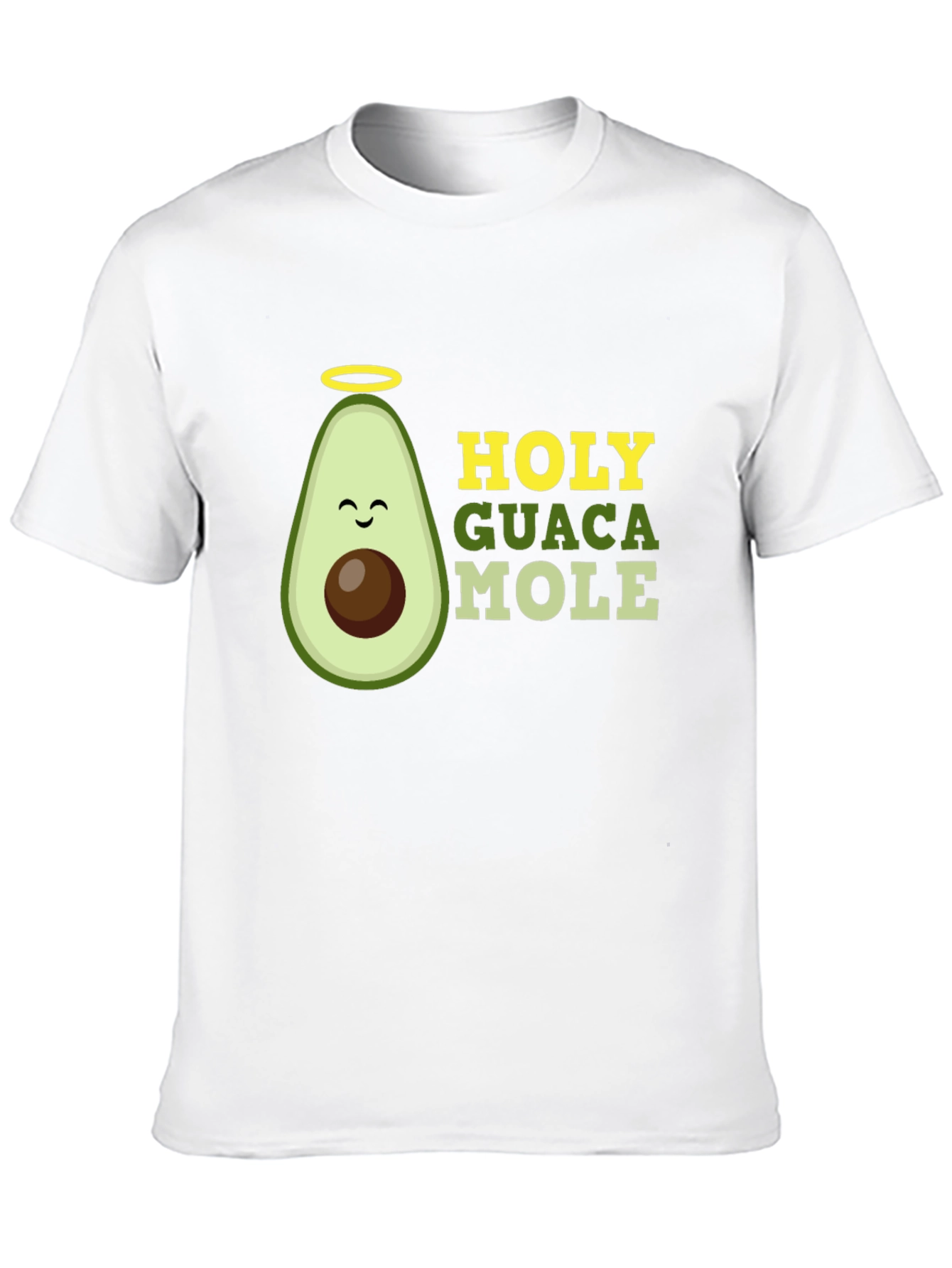 Black Holy Guacamole Graphic T-Shirt - Funny Avocado Tee view 10