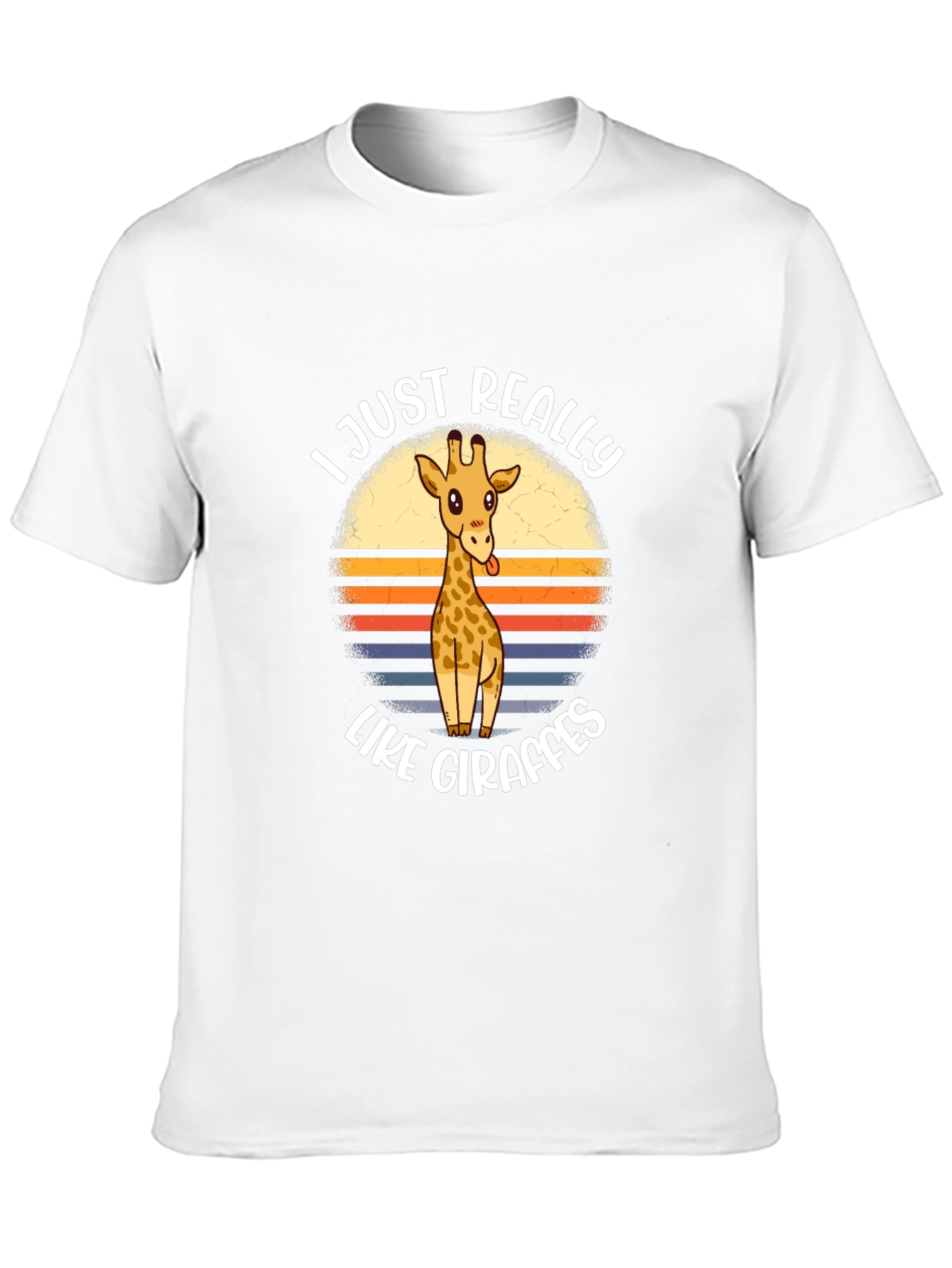 Black Funny Giraffe Lover Graphic Tee view 10
