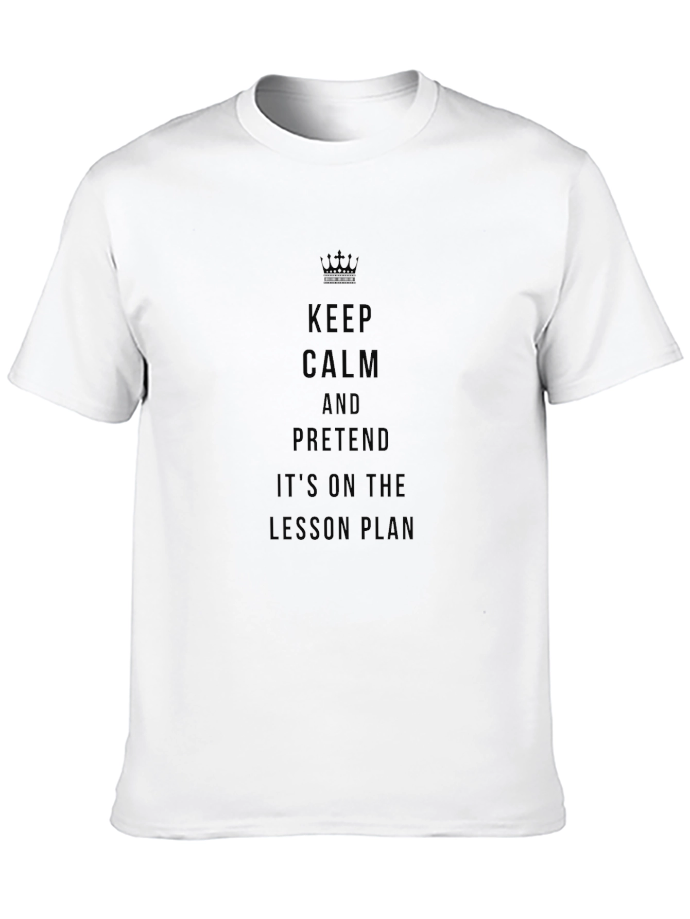 Black Keep Calm Teacher T-Shirt - Lesson Plan Funny Shirt view 10