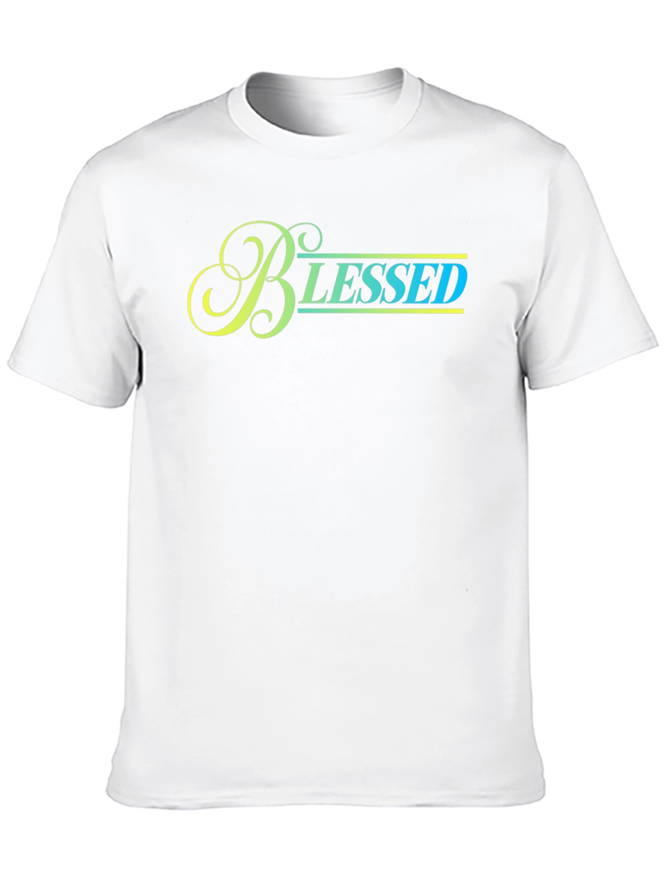 Black Blessed Graphic Print Black T-Shirt view 10